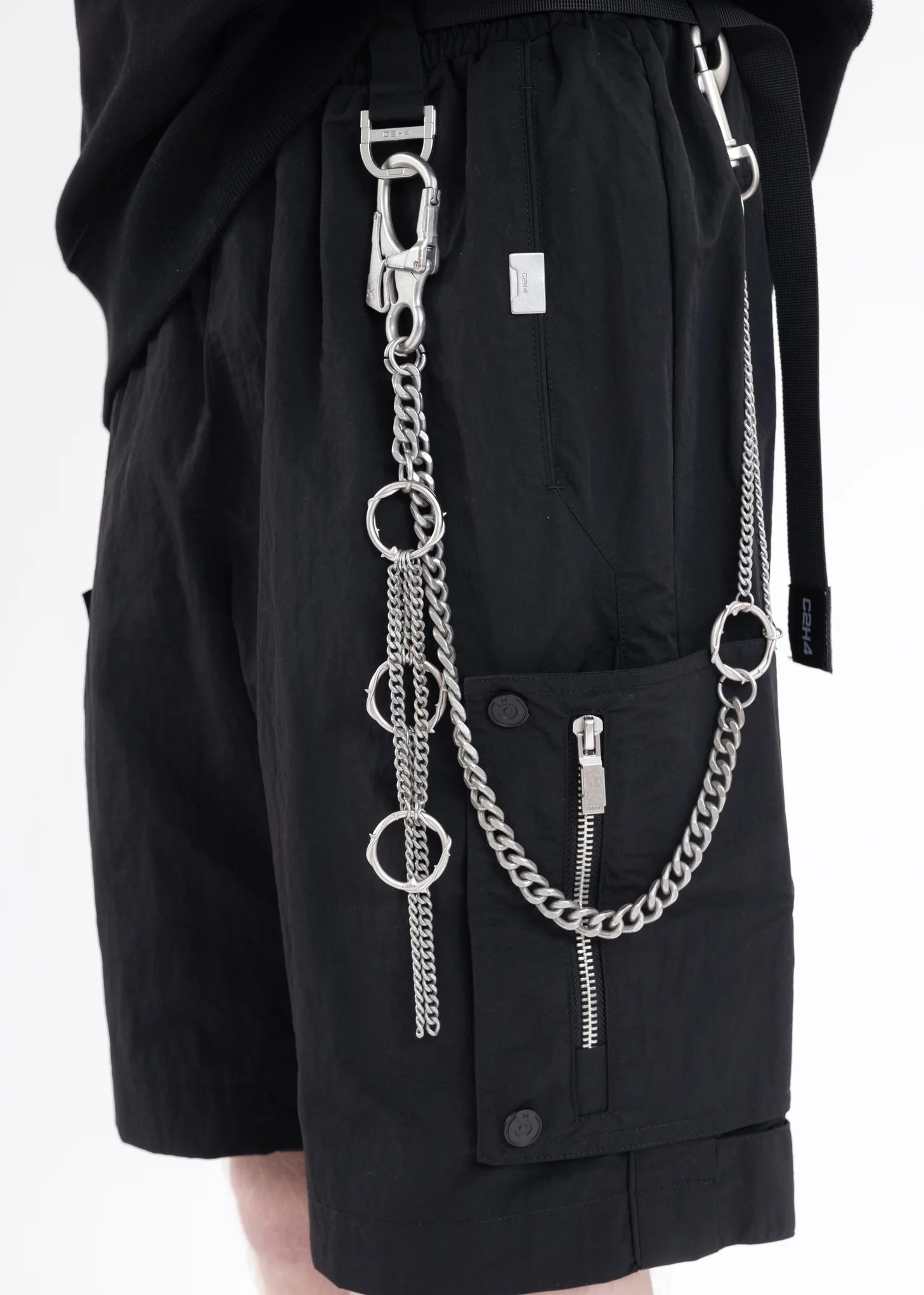 Silver Thorns And Chain Pants Chain - Image 2