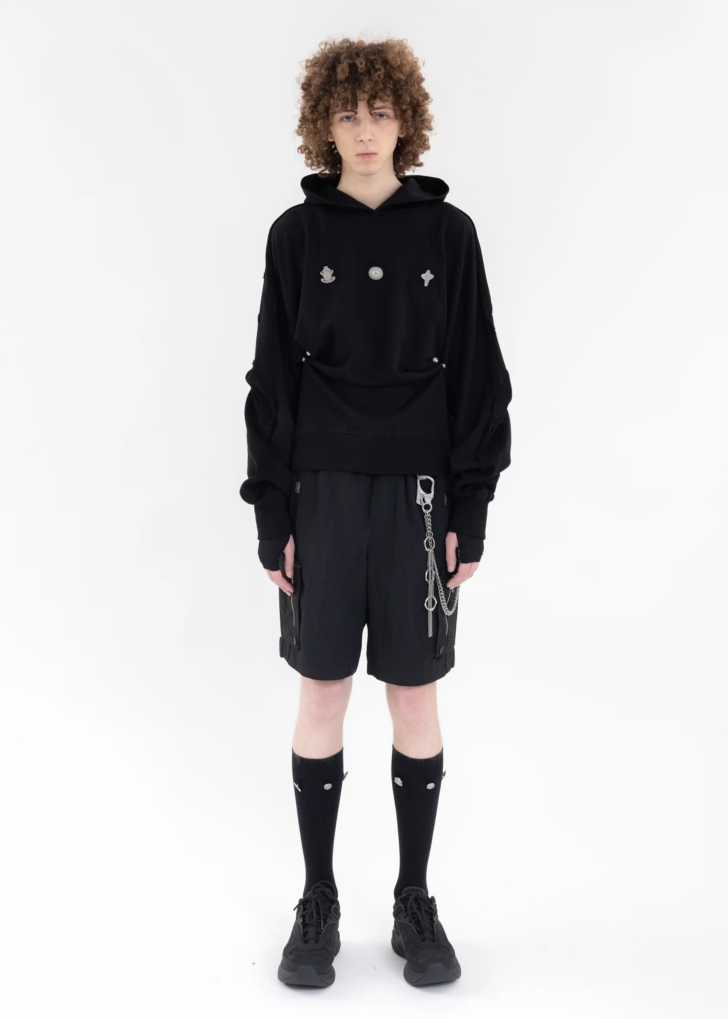 Silver Thorns And Chain Pants Chain - Image 7
