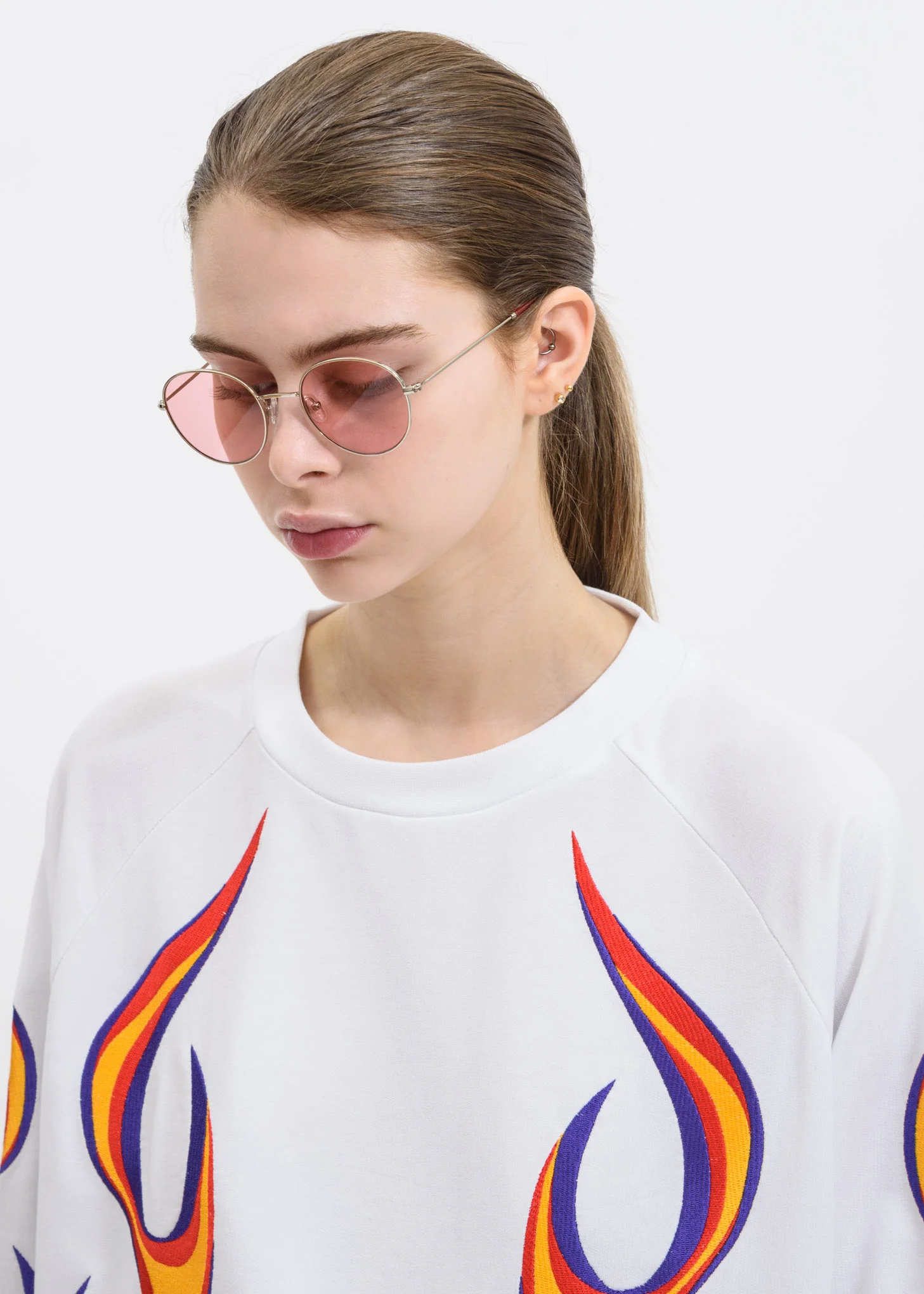 Silver & Twizzlers Red Ozzy Sunglasses - Image 5