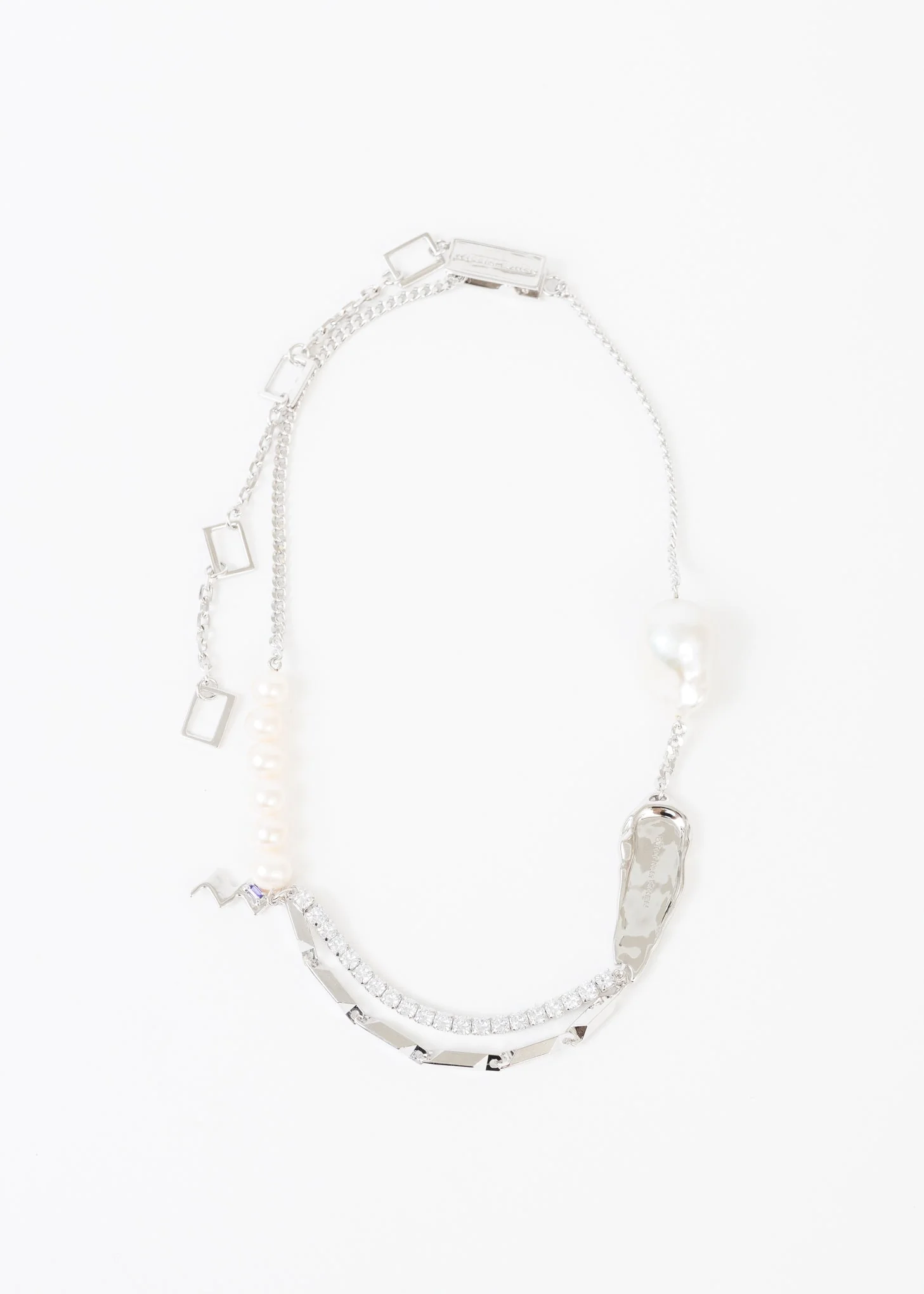 Silver Wave Necklace / Chocker