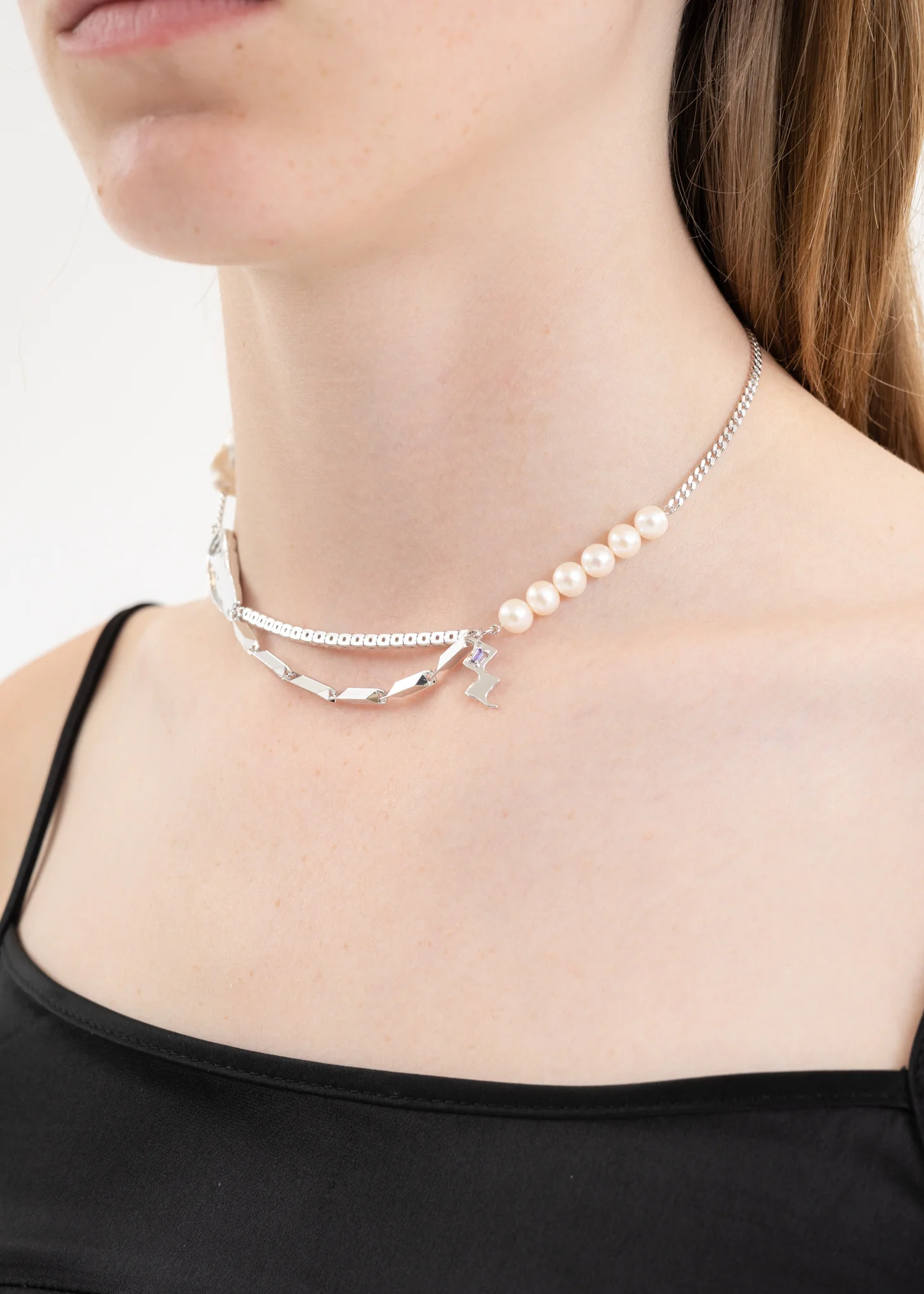 Silver Wave Necklace / Chocker - Image 5