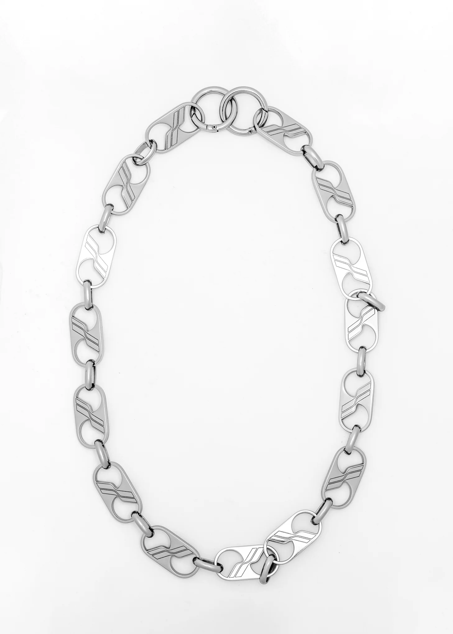 Silver We11done Logo Chain