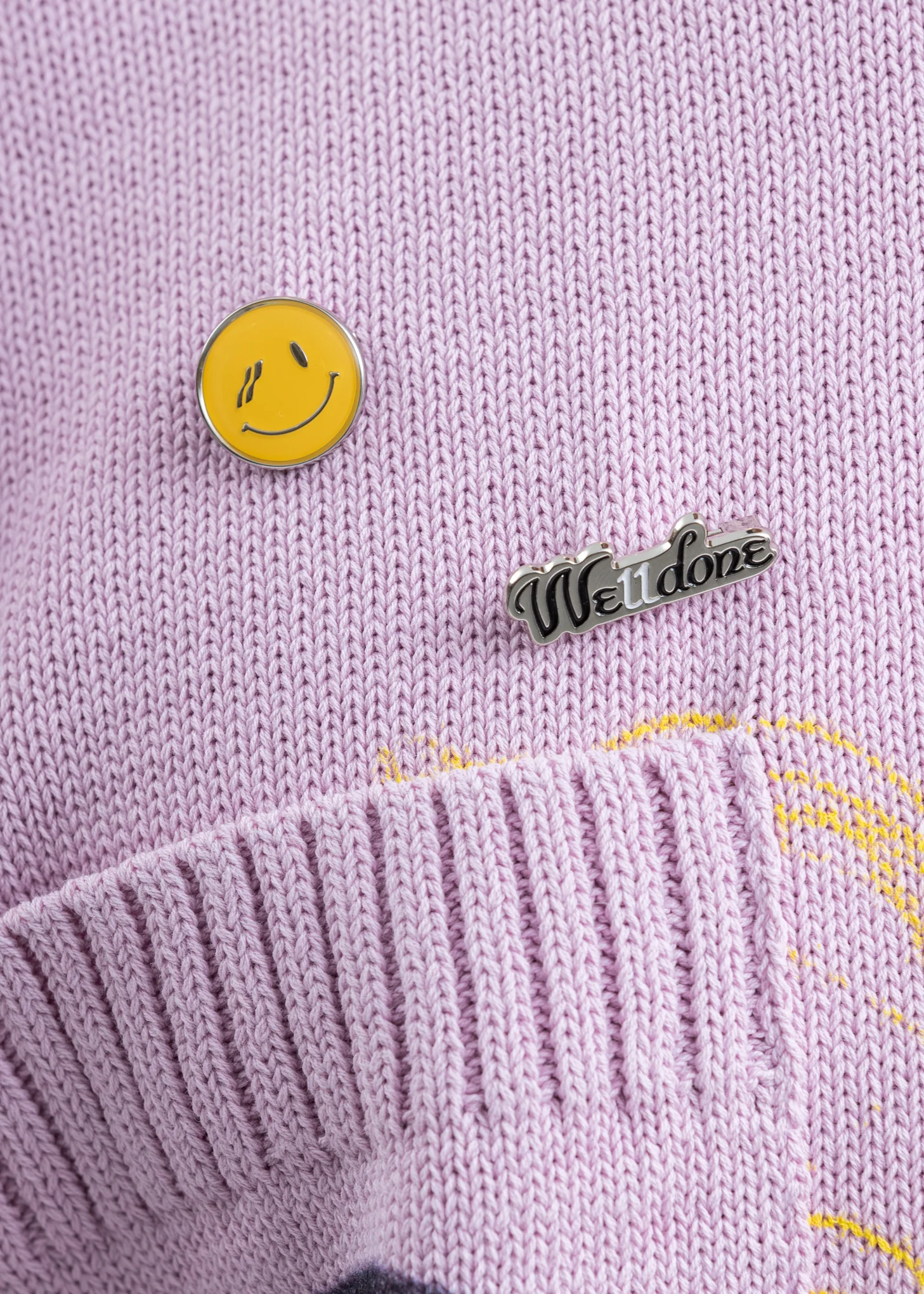 Silver We11done Smile Brooch Set - Image 2