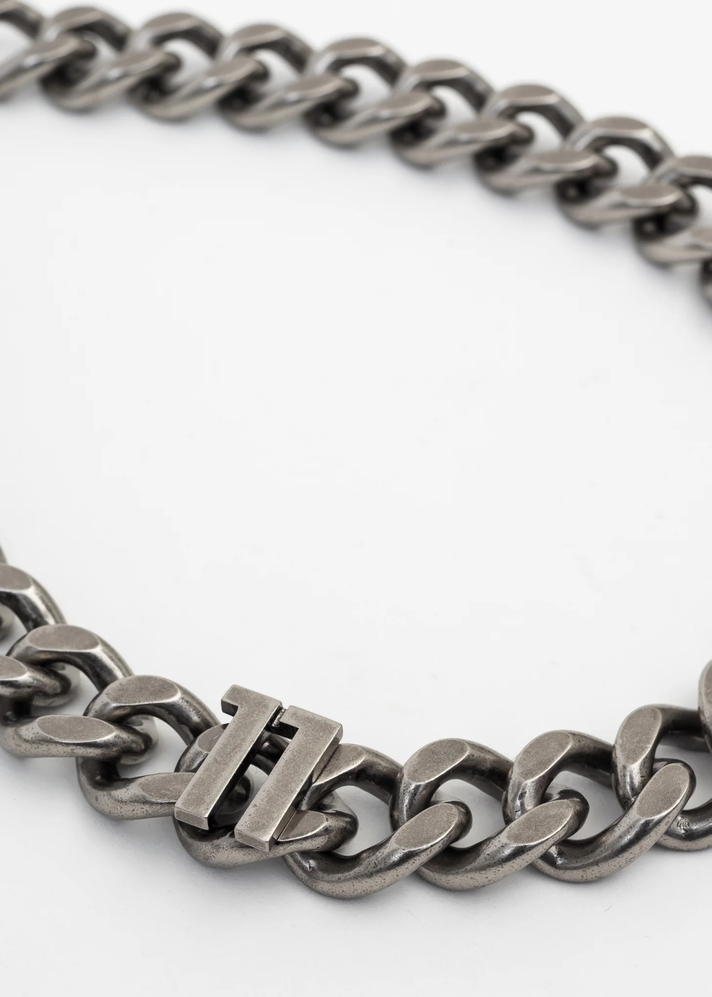 SILVER2 '11' LOGO CHUNKY CHAIN CHOKER - Image 5