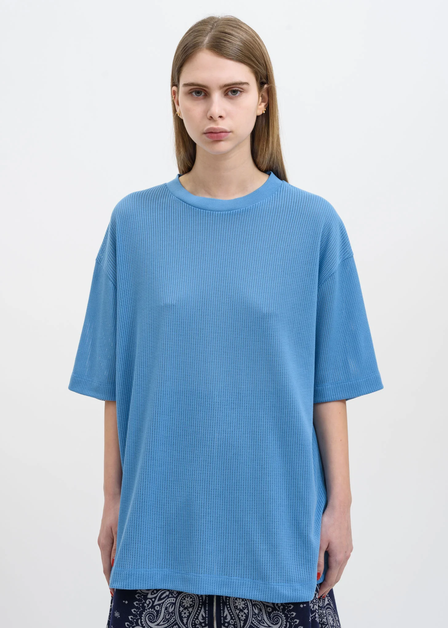 Sky Blue Museum Mesh T-Shirt