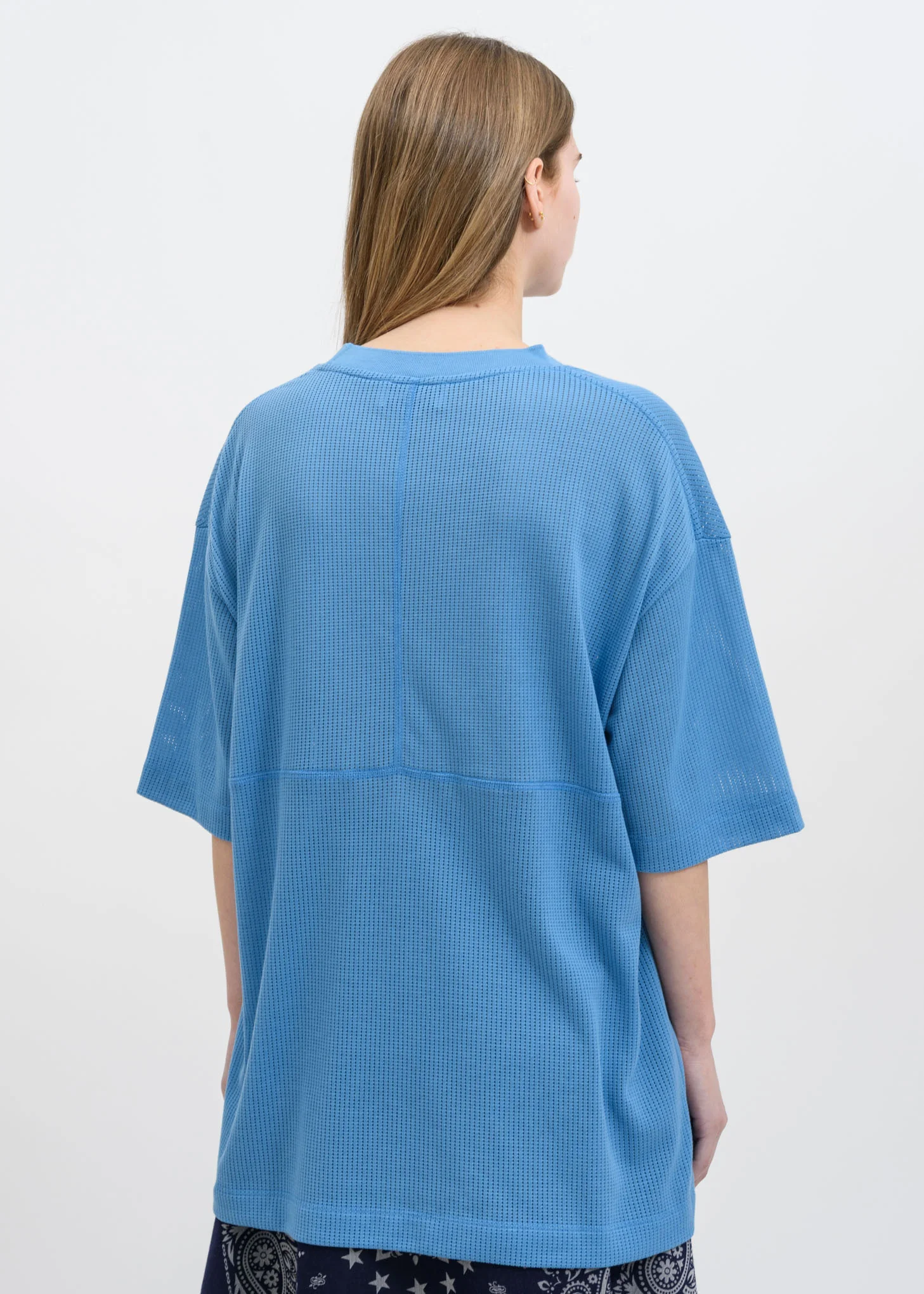 Sky Blue Museum Mesh T-Shirt - Image 3