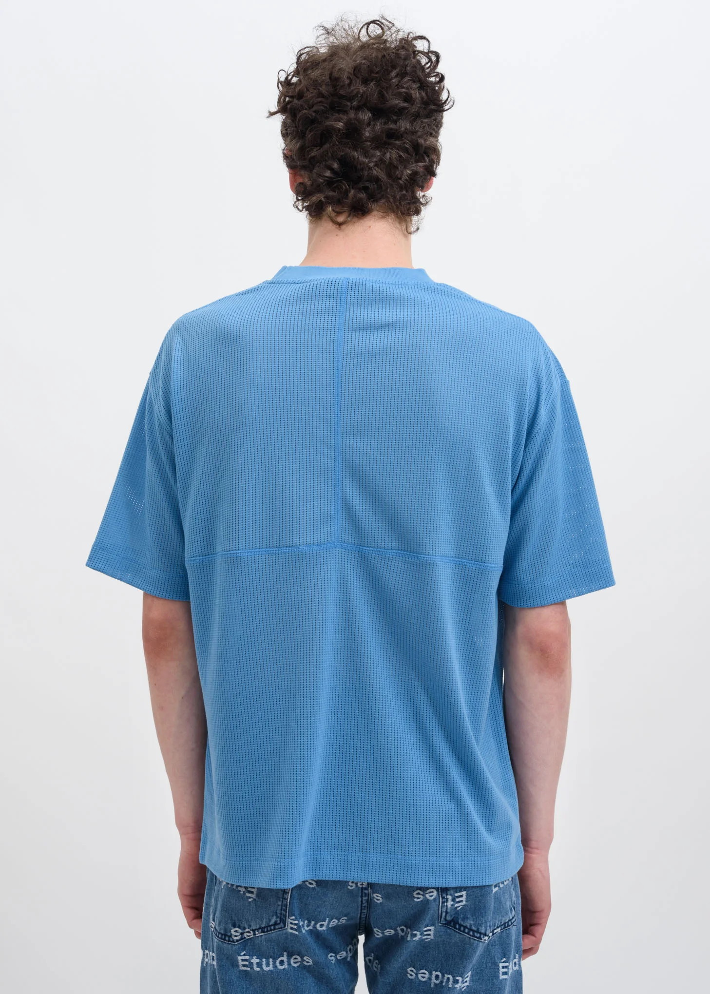 Sky Blue Museum Mesh T-Shirt - Image 4
