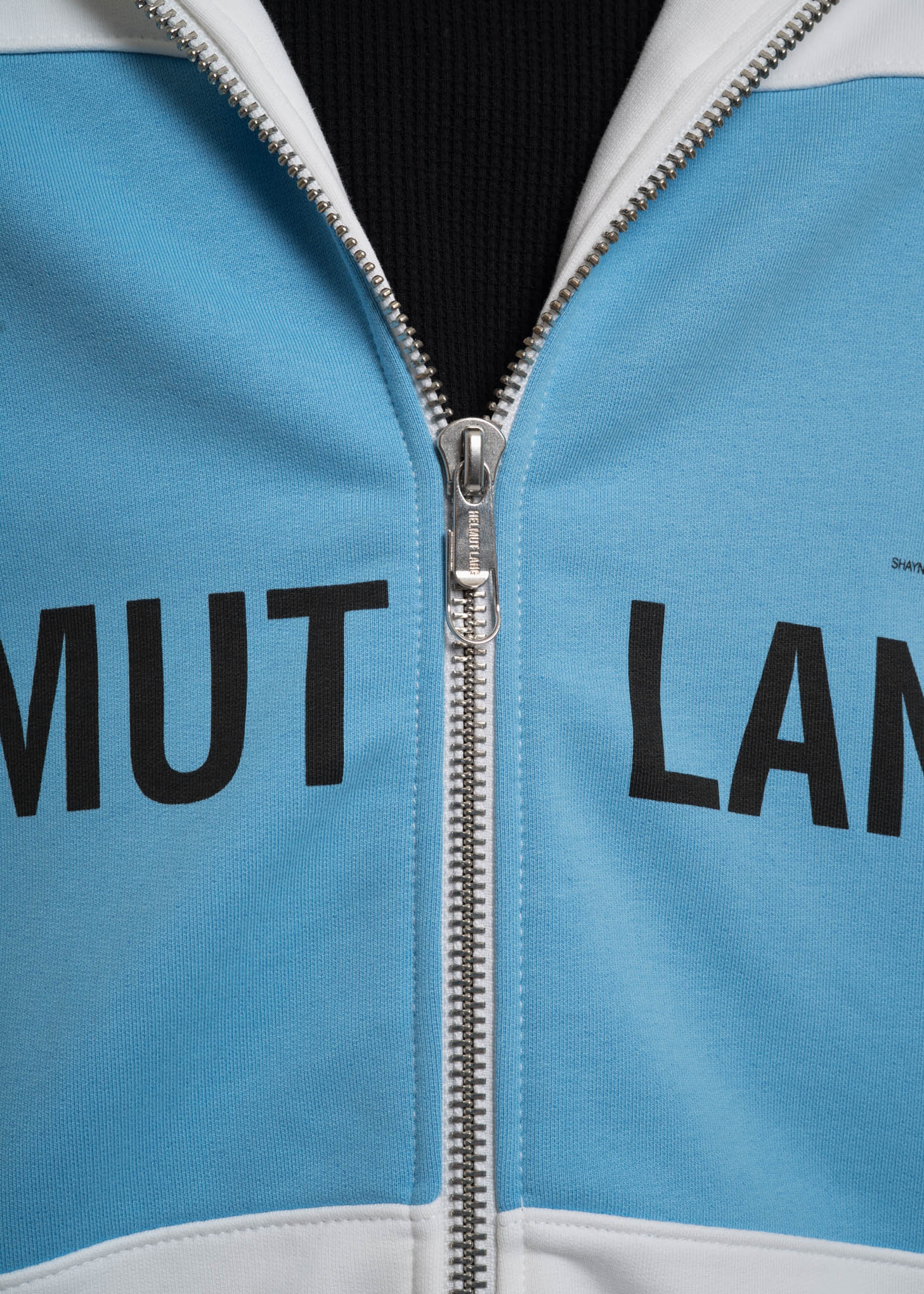 Sky Blue Panel Campaign Zip Hoodie - Image 6