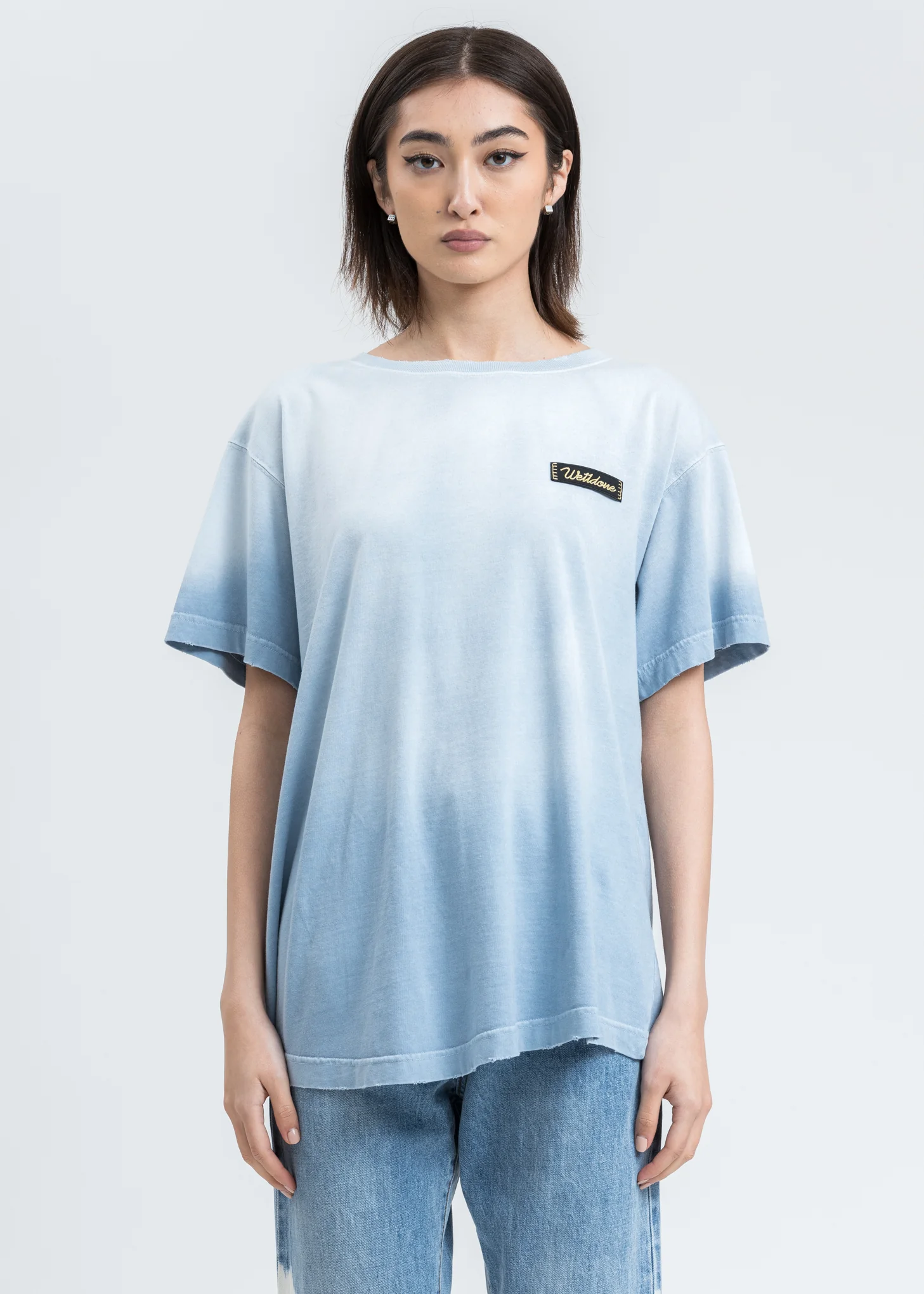 Sky Color Butterfly Washed T-Shirt