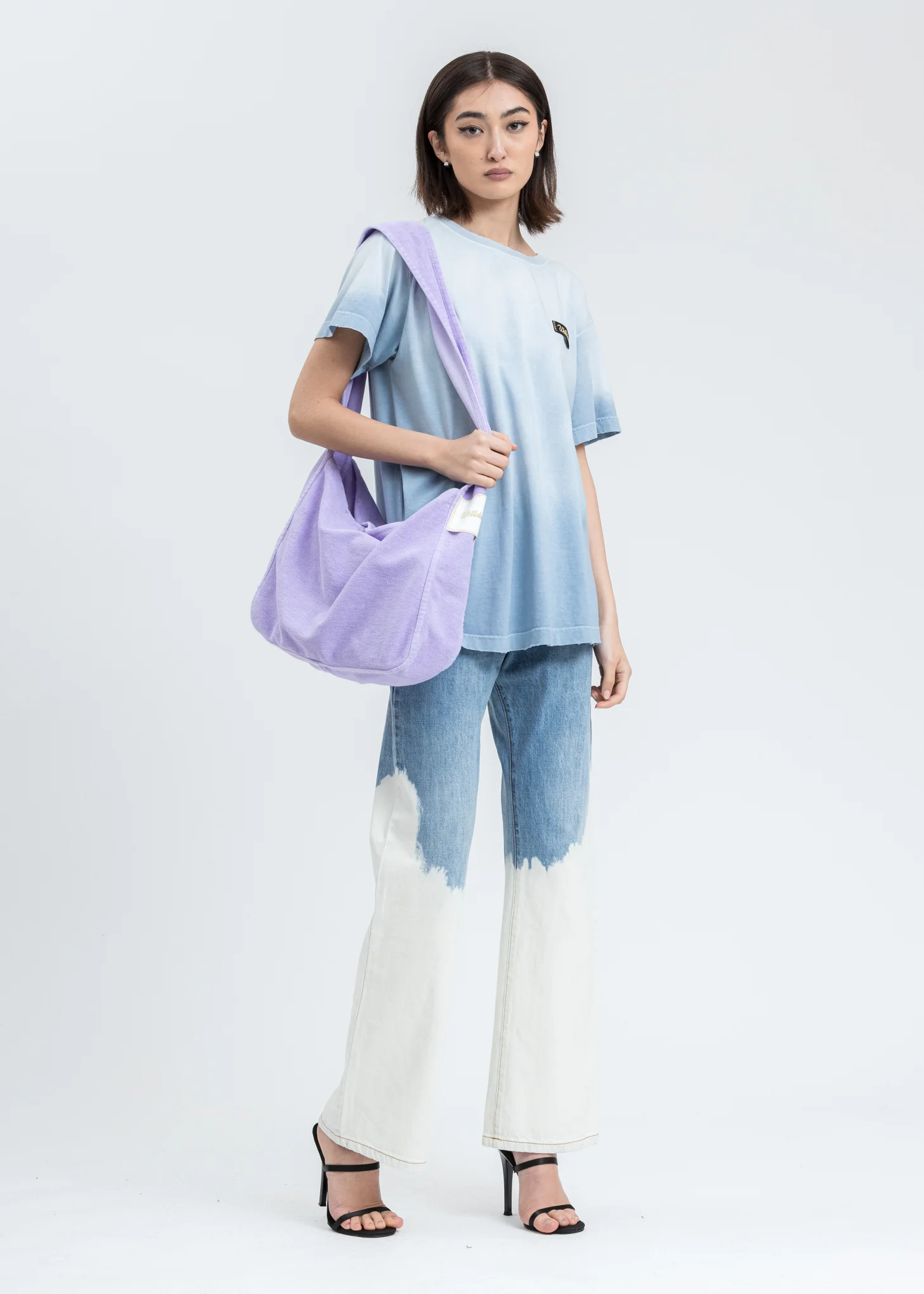 Sky Color Butterfly Washed T-Shirt - Image 6