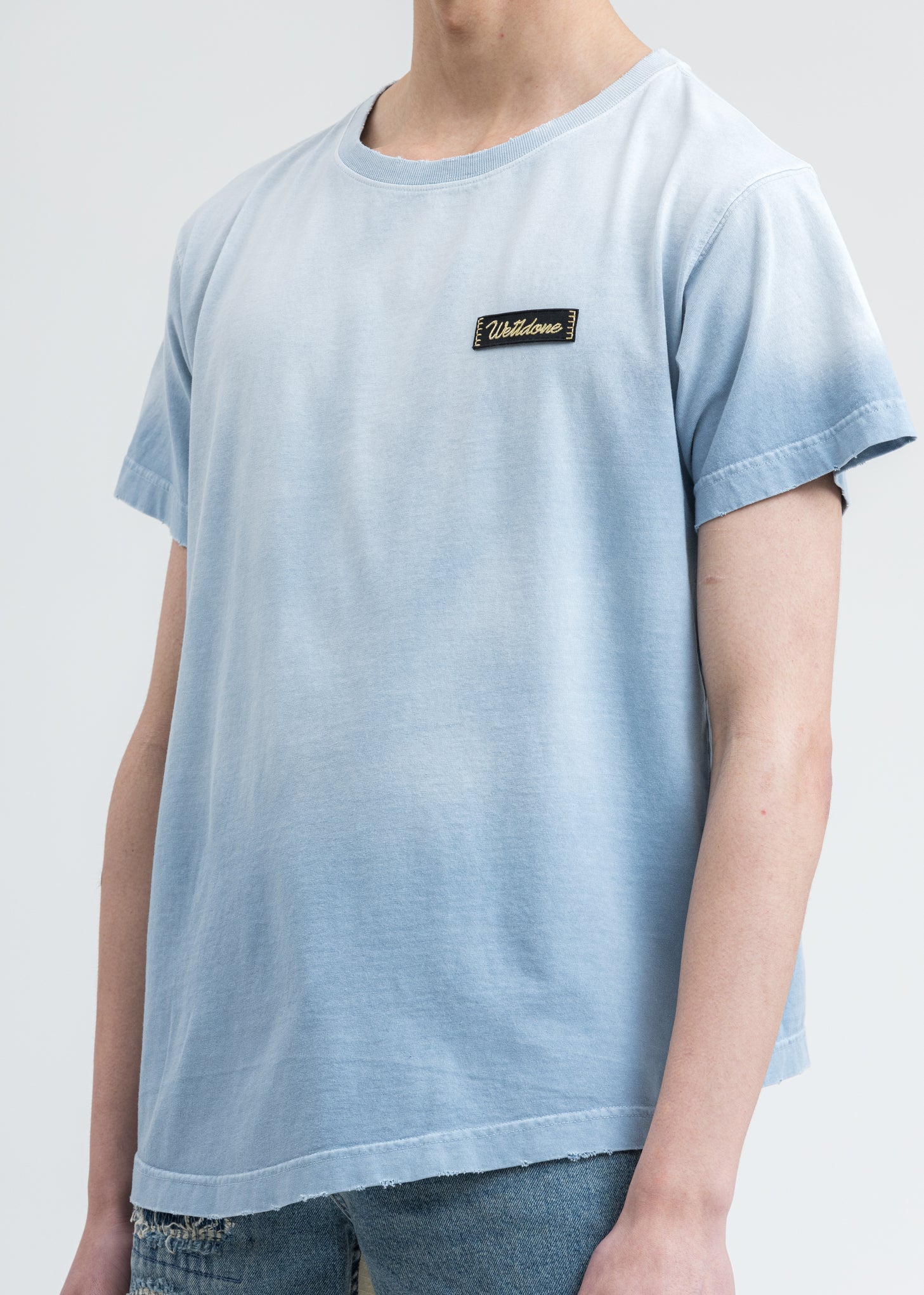 Sky Color Butterfly Washed T-Shirt - Image 5