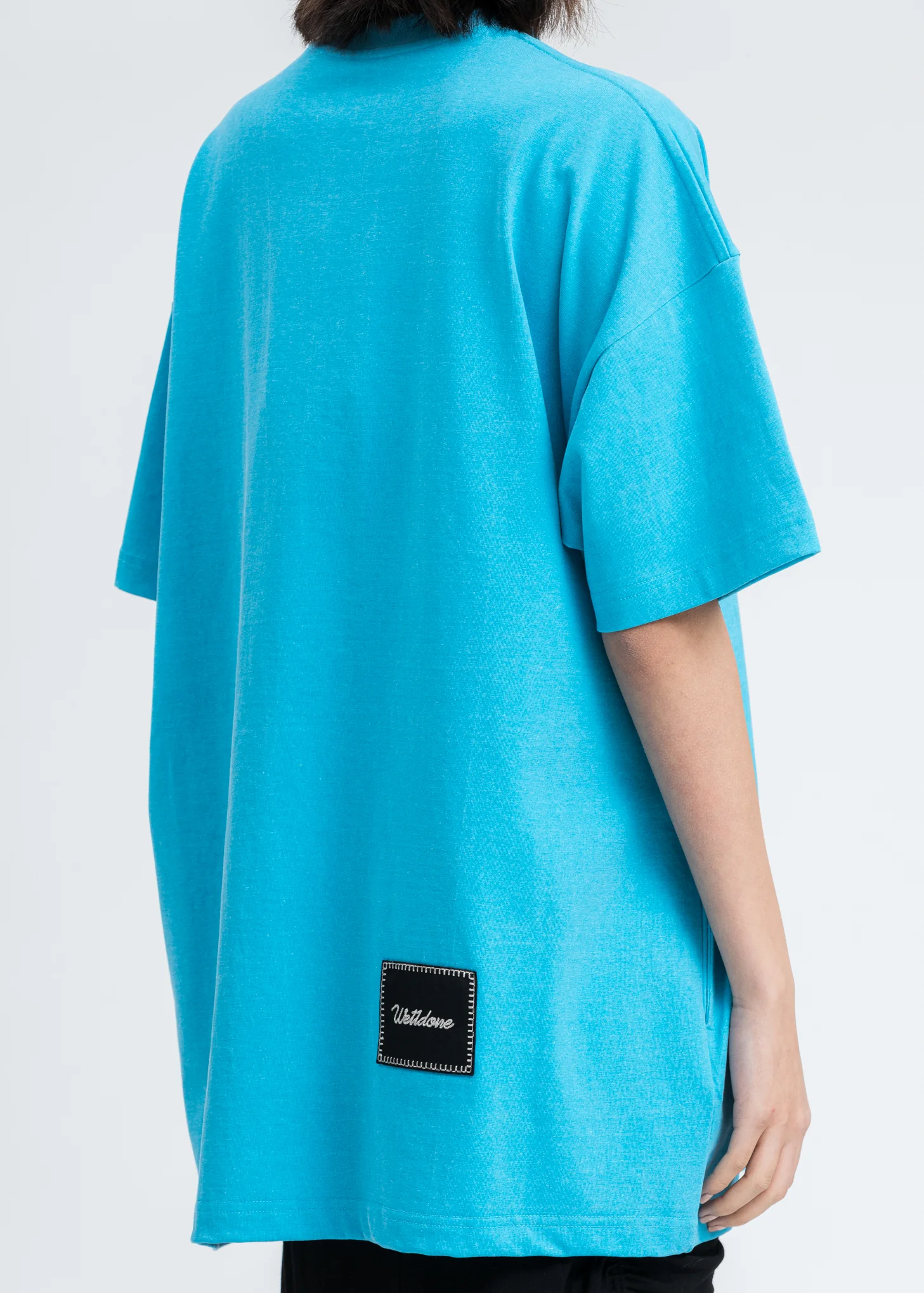 Sky Color Heart Patch We11done T-Shirt - Image 4