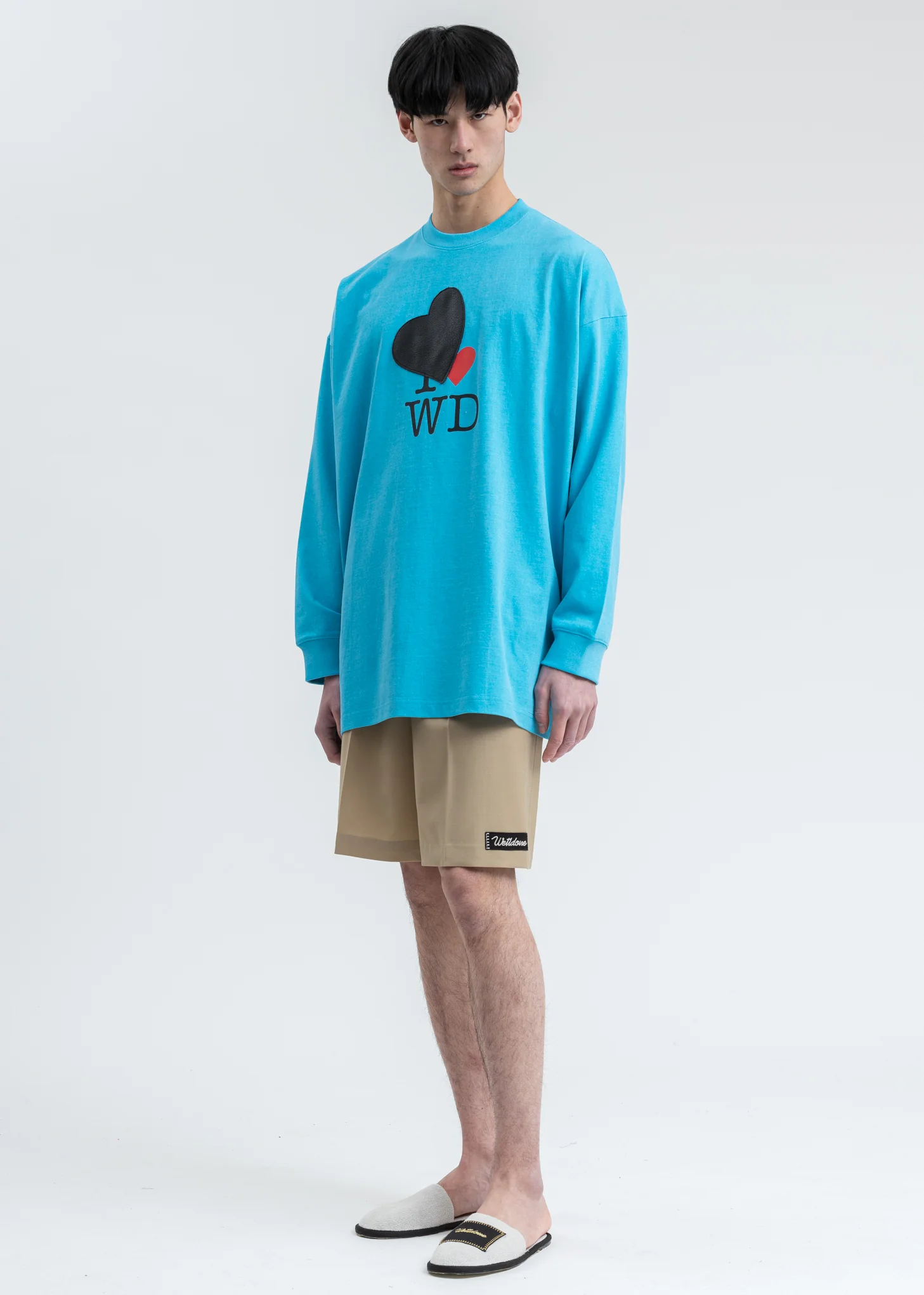 Sky Heart Patch 'I Love WD' Long Sleeve Shirt - Image 7