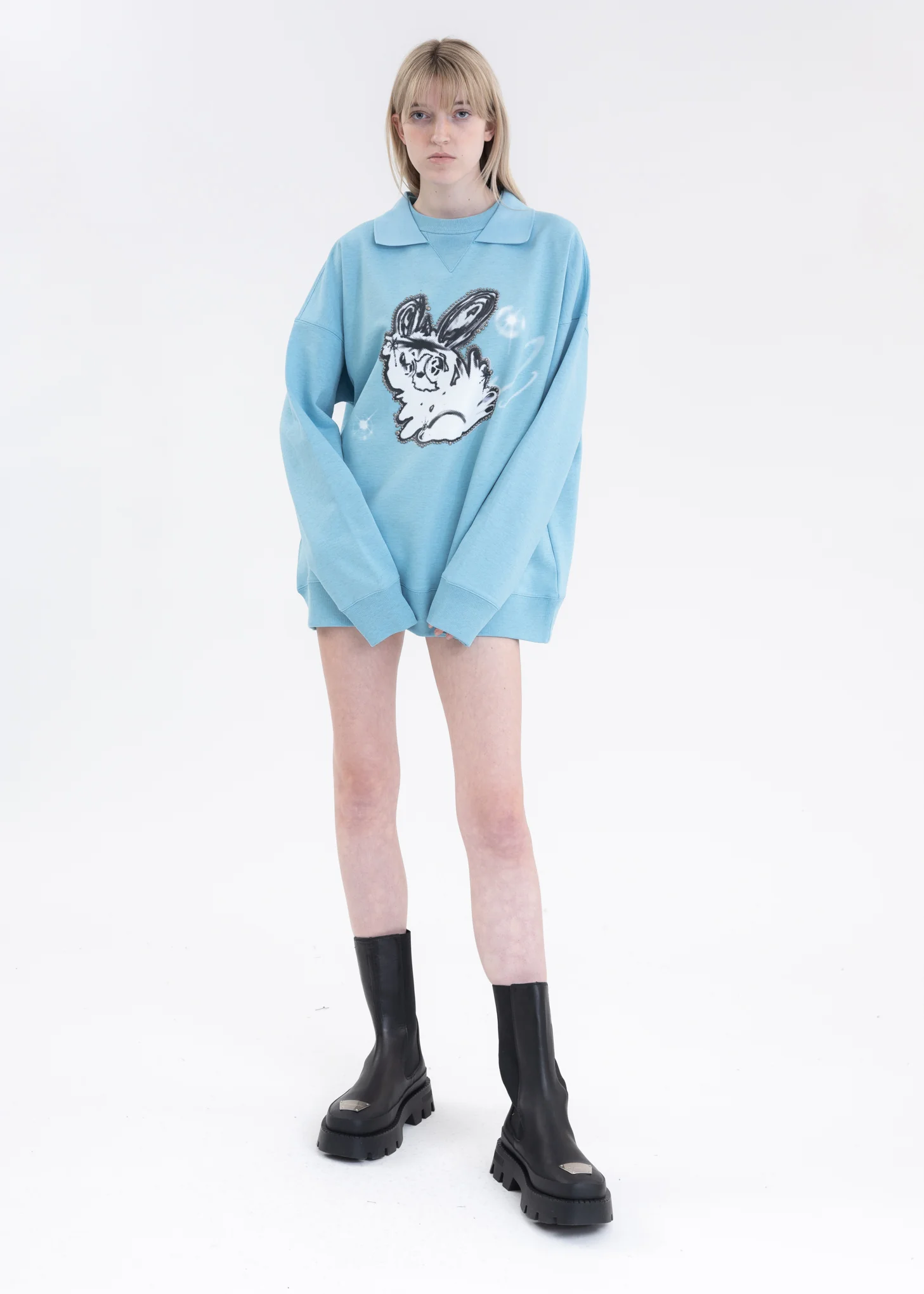 SKY MONSTER COLLAR SWEATSHIRT - Image 5