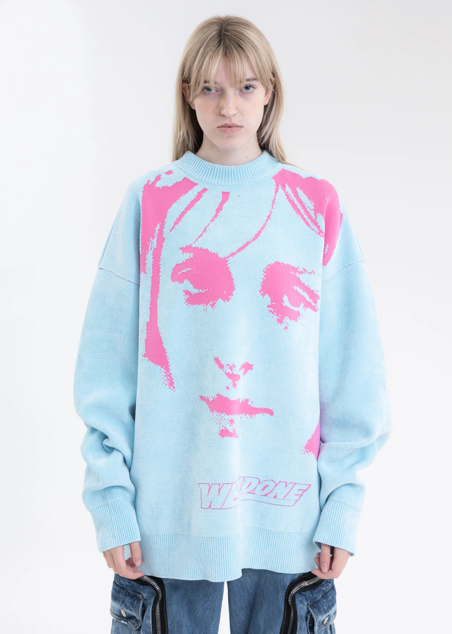SKY REVERSIBLE JACQUARD SWEATER