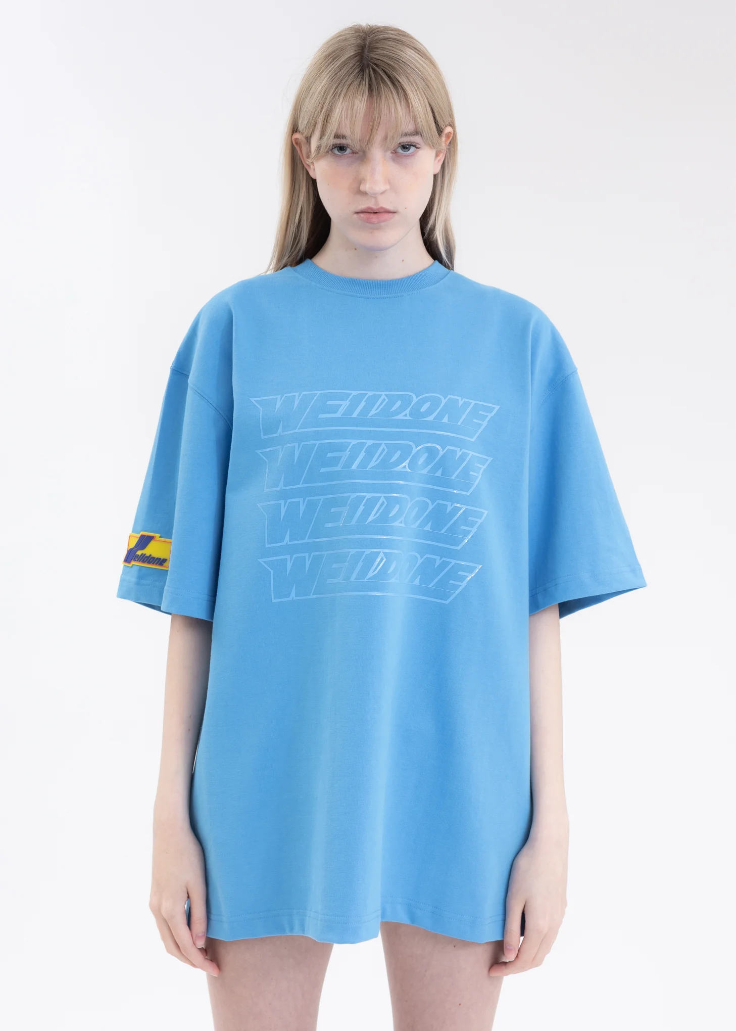 SKY WE11DONE SIMPLE FRONT T-SHIRT