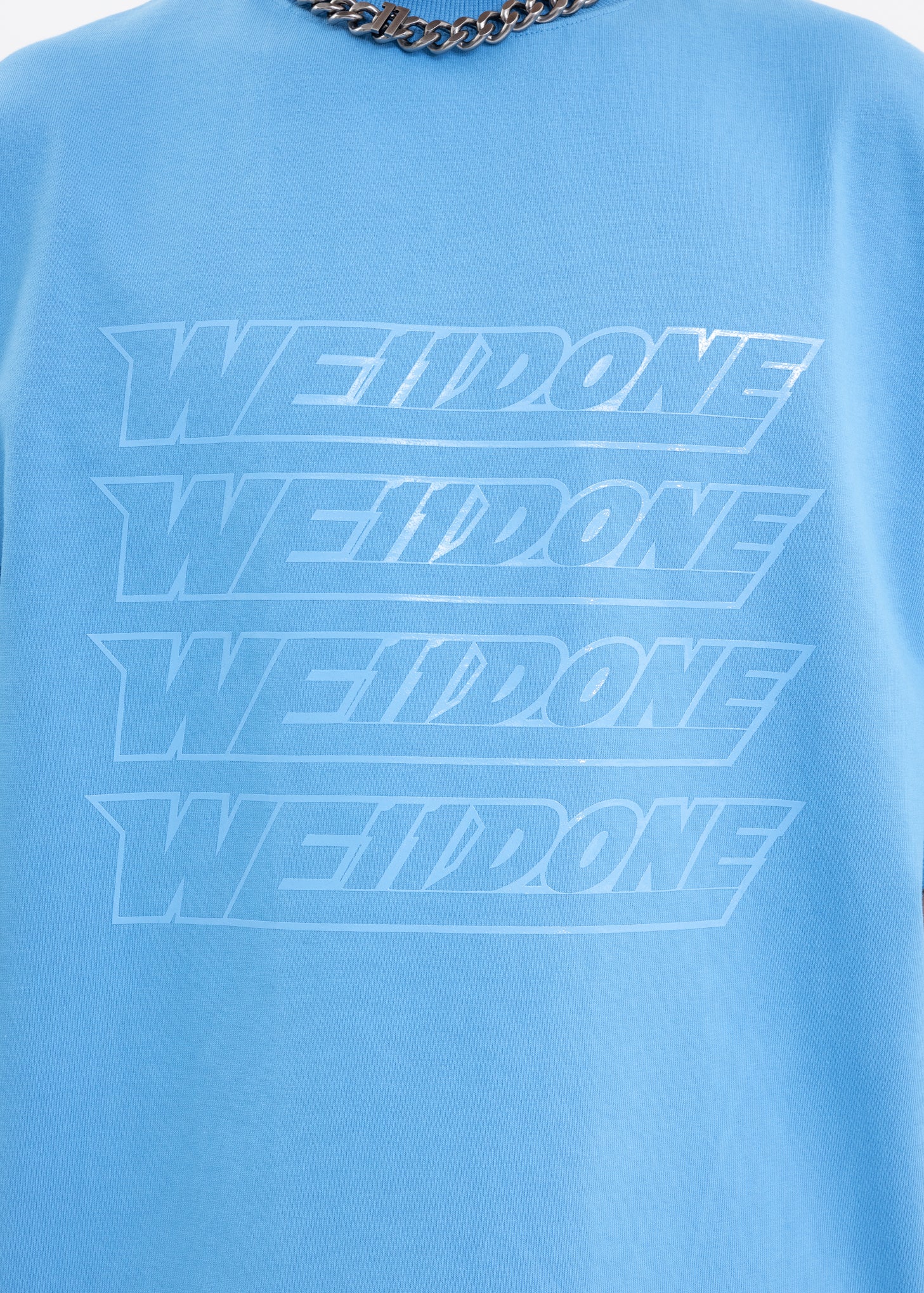 SKY WE11DONE SIMPLE FRONT T-SHIRT - Image 5