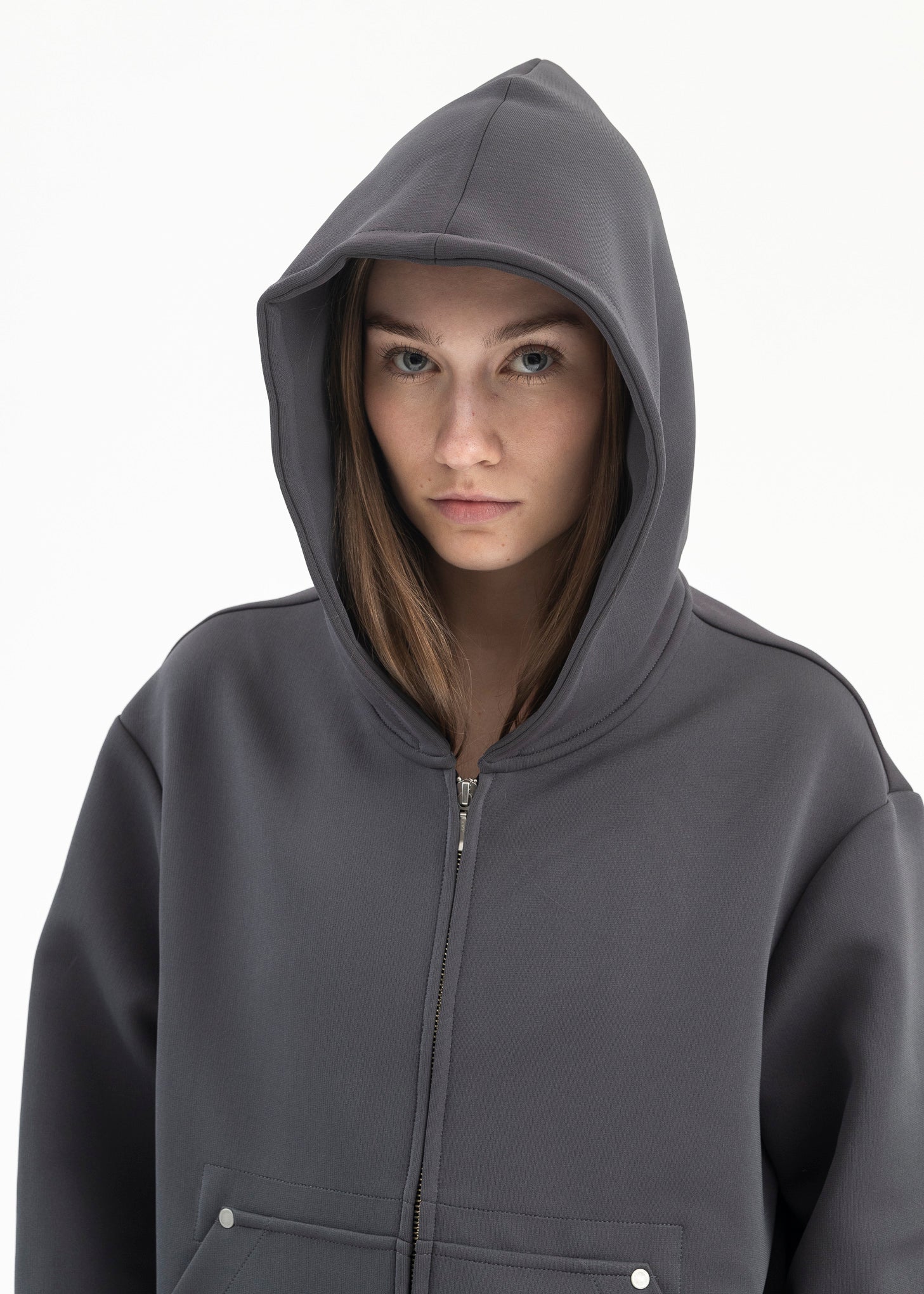SLATE CARDI KNIT HOODIE - Image 4