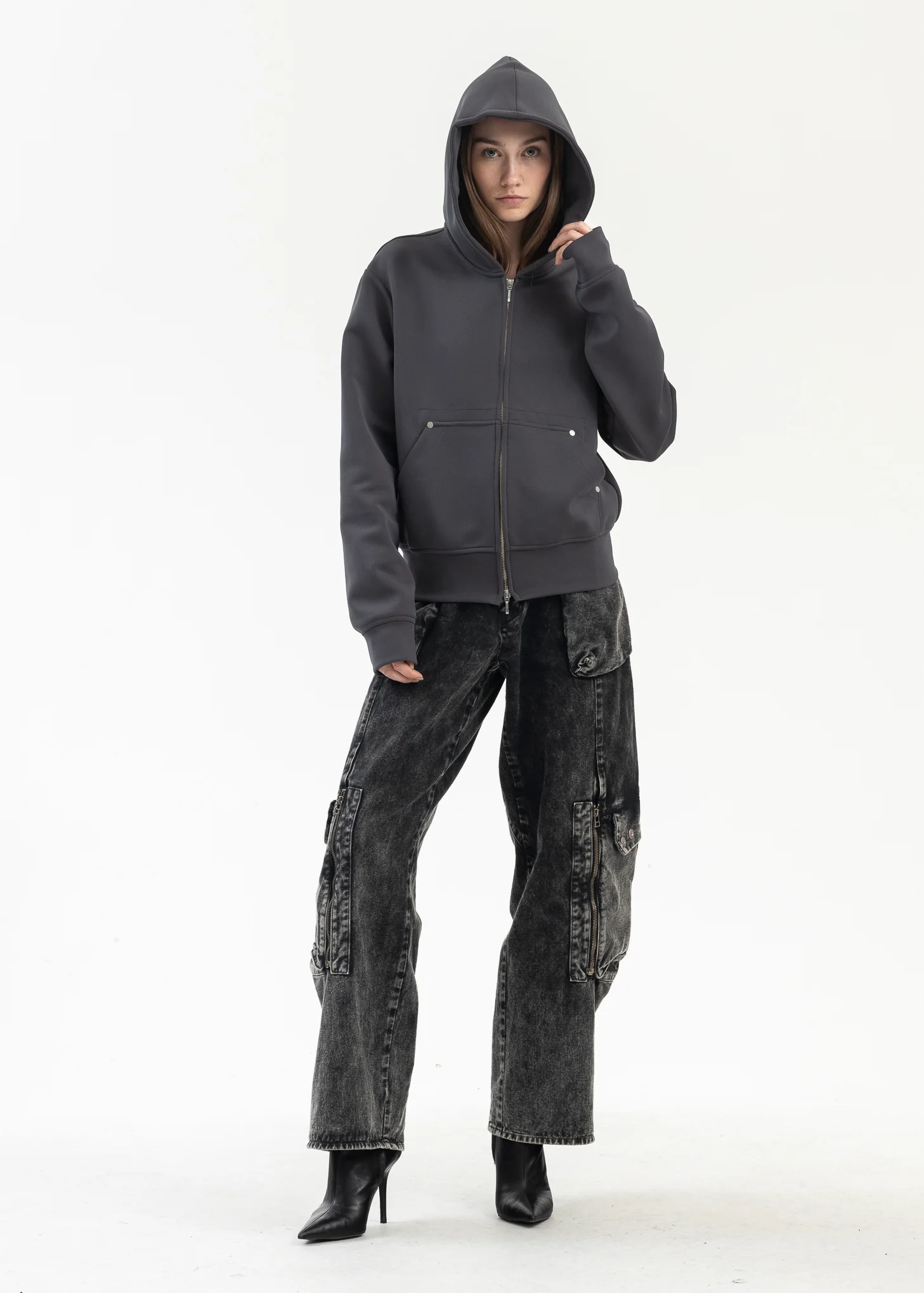 SLATE CARDI KNIT HOODIE - Image 6