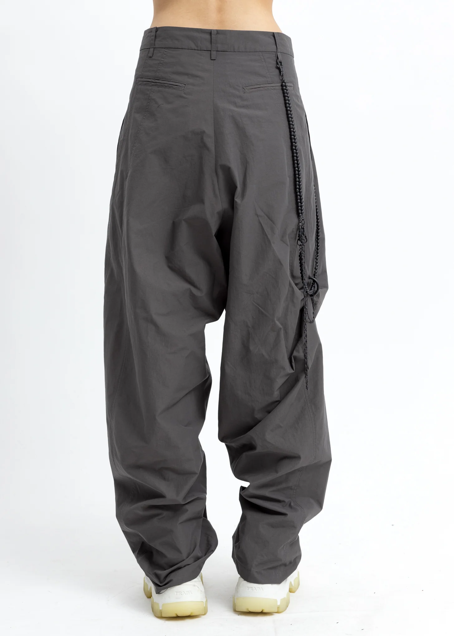 Slate Grey Chained Wide Pants - Image 3