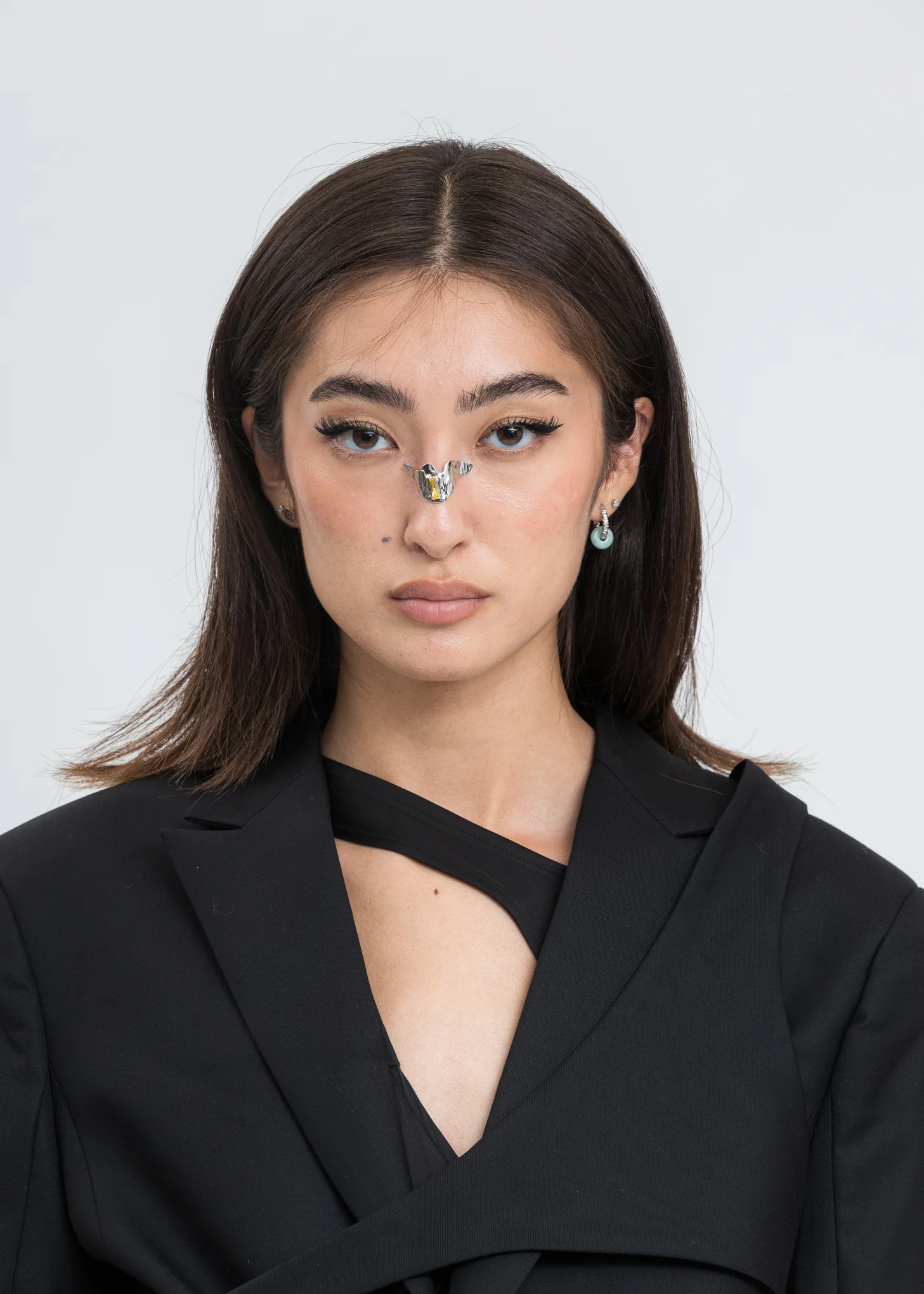 Sliver And Yellow Zircon Nose Plaster - Image 2