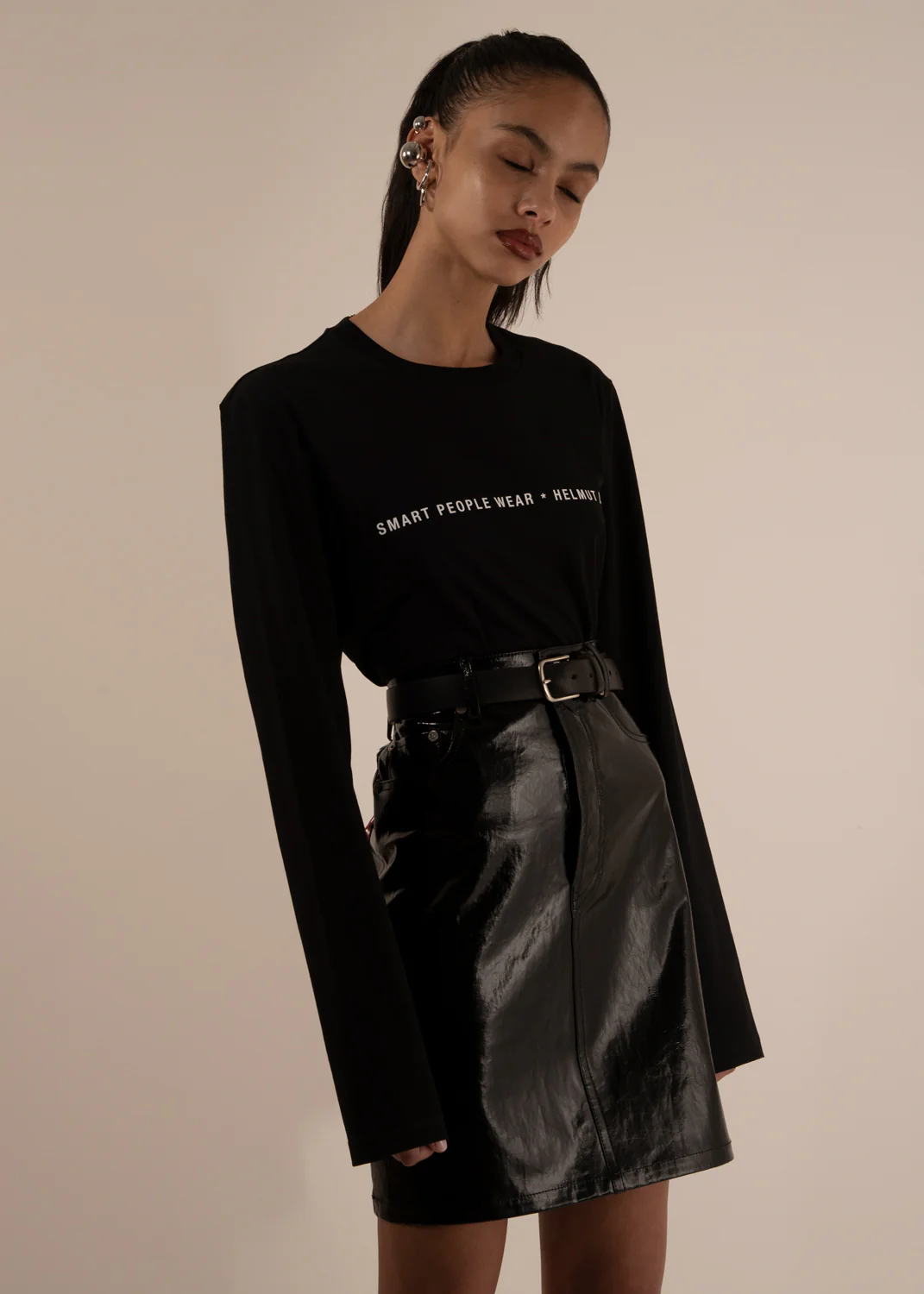Smart People LS T-Shirt Black - Image 6