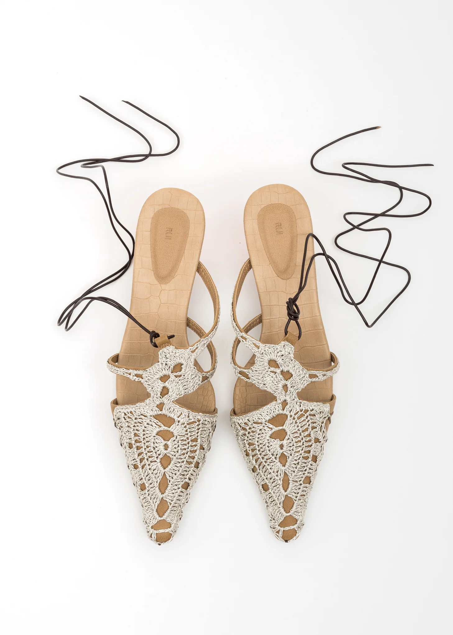 SMOKE CROCHET WRAP MULES - Image 8