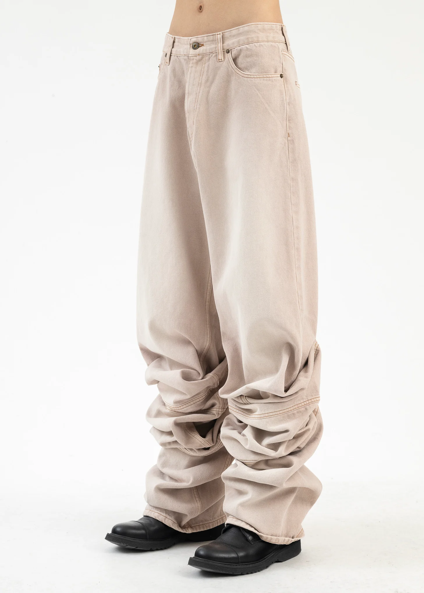 SOFTPINK DRAPED CUFF JEANS - Image 2