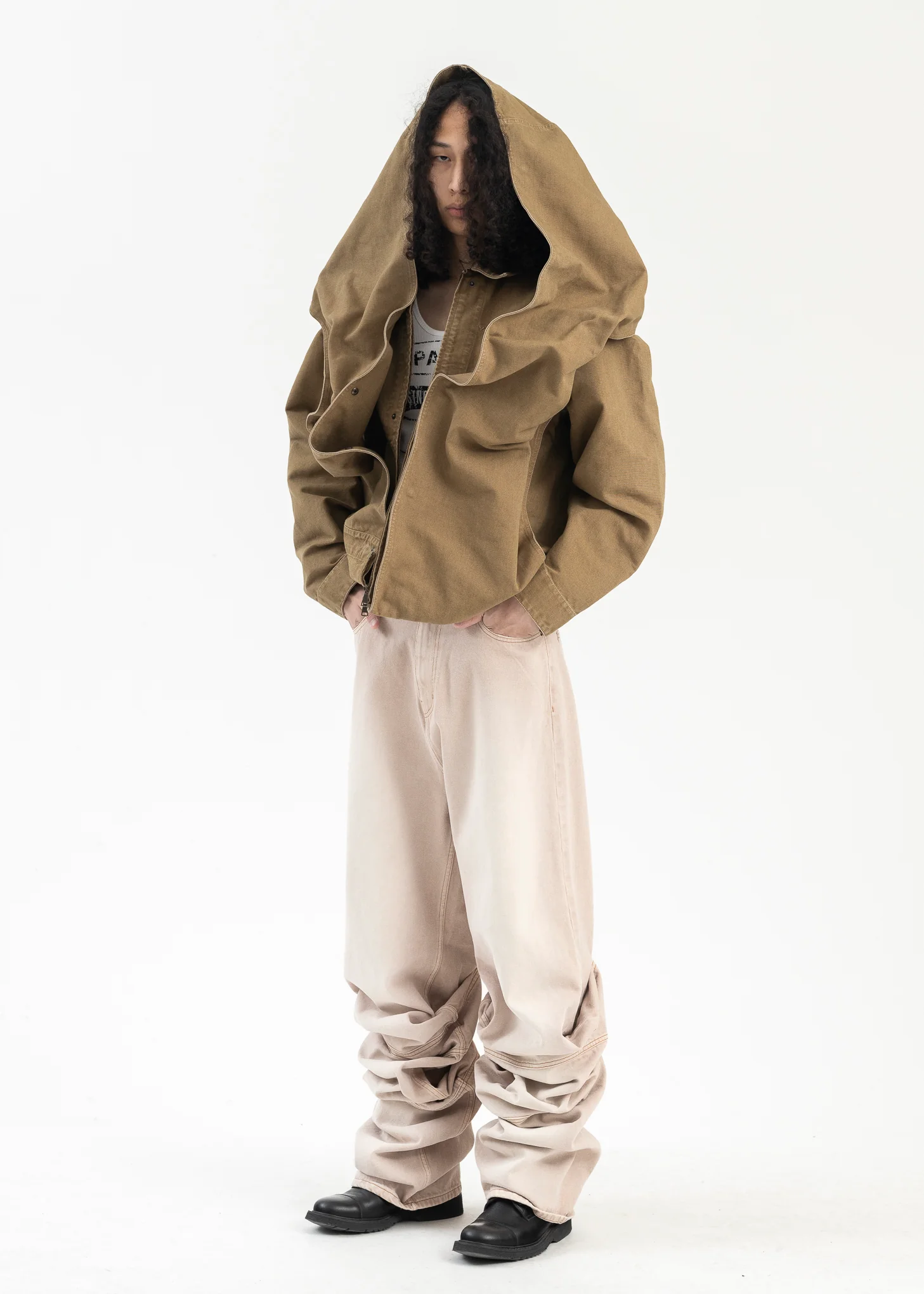SOFTPINK DRAPED CUFF JEANS - Image 5