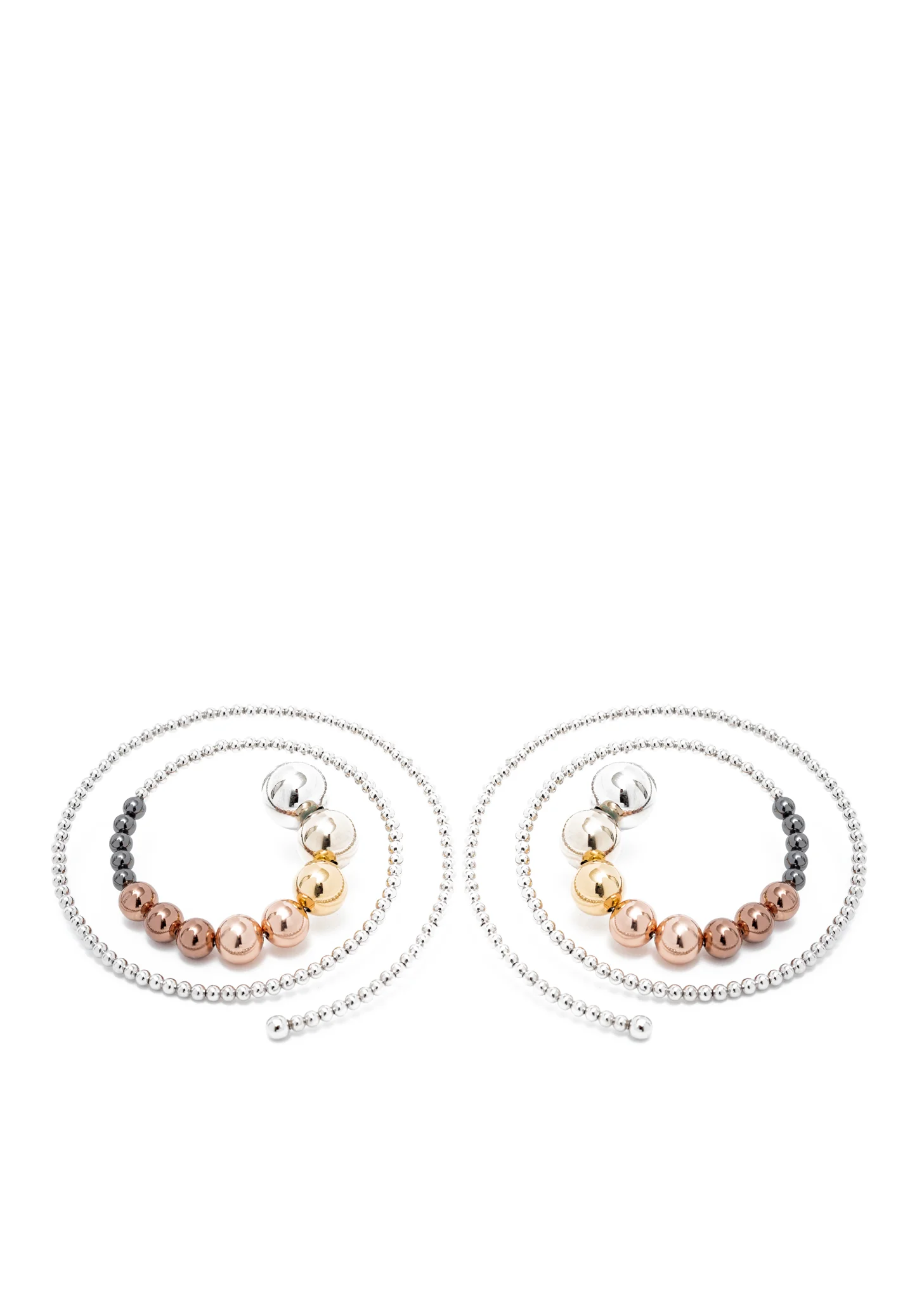 Spiral Bead Earrings (Single)
