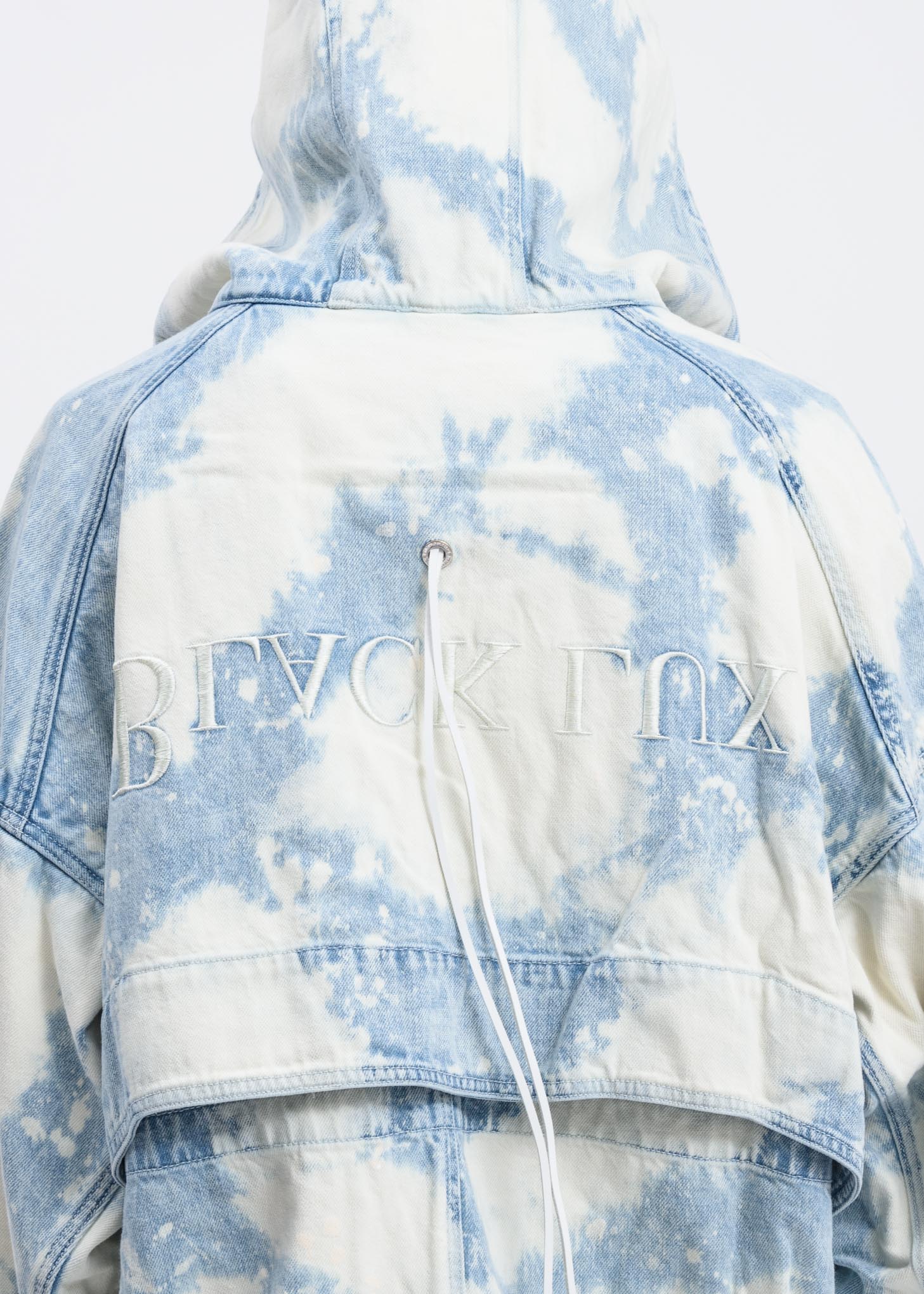 Splatter Denim Hooded Jacket - Image 4