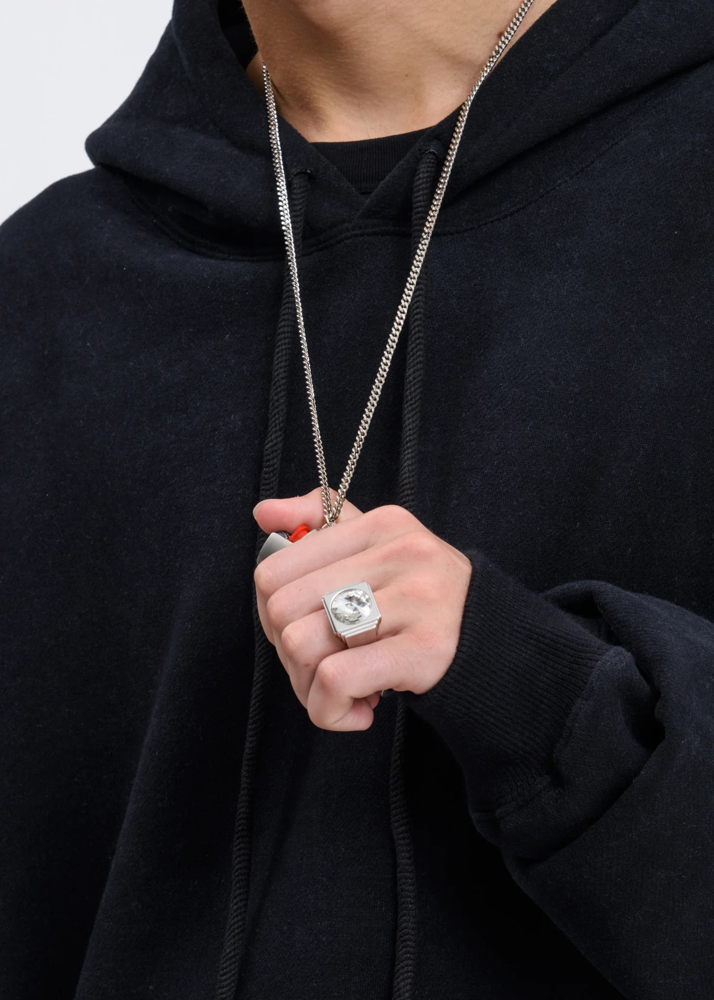 Square Ring w/ Crystal - Image 2