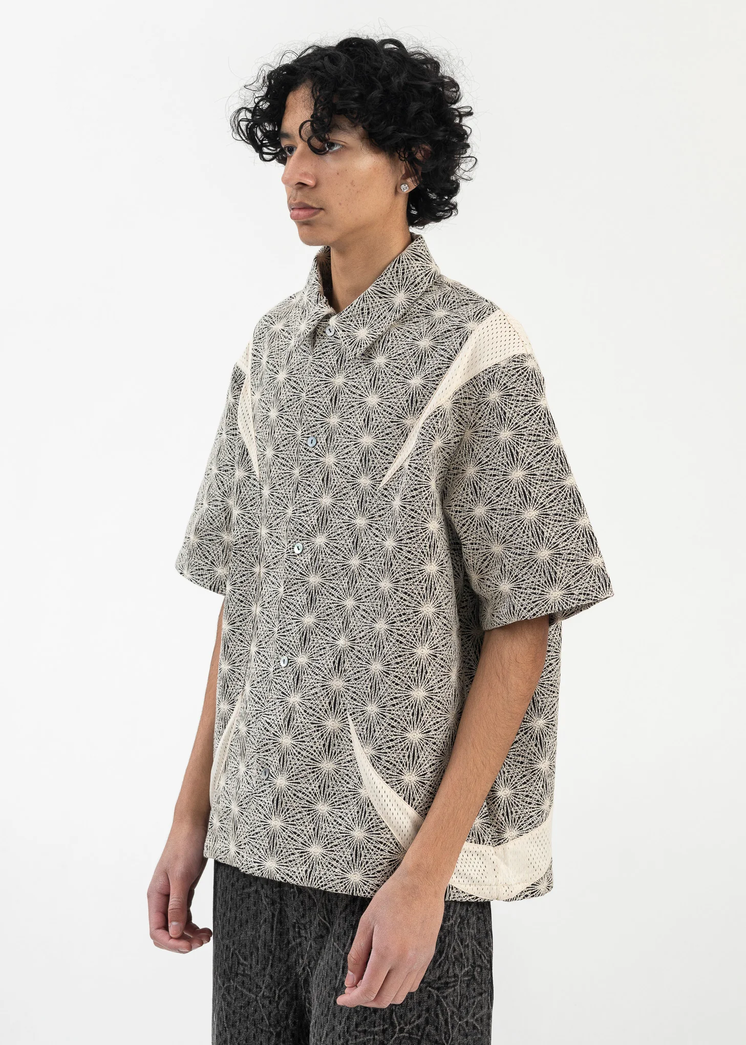 STARDUST DEVIN PANELLED SS EMBROIDERED SHIRT - Image 3