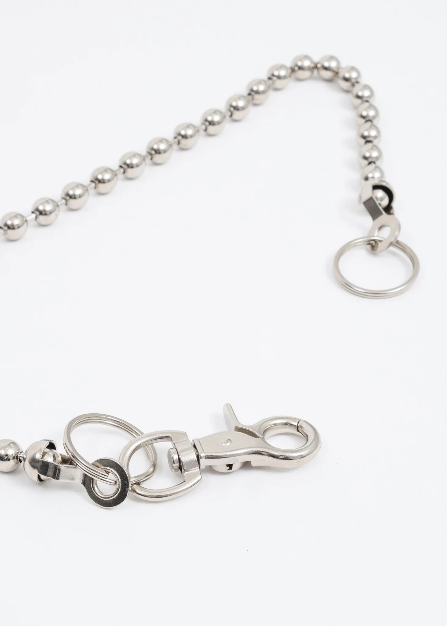 Steel Large Beaded Wallet Chain - Image 2
