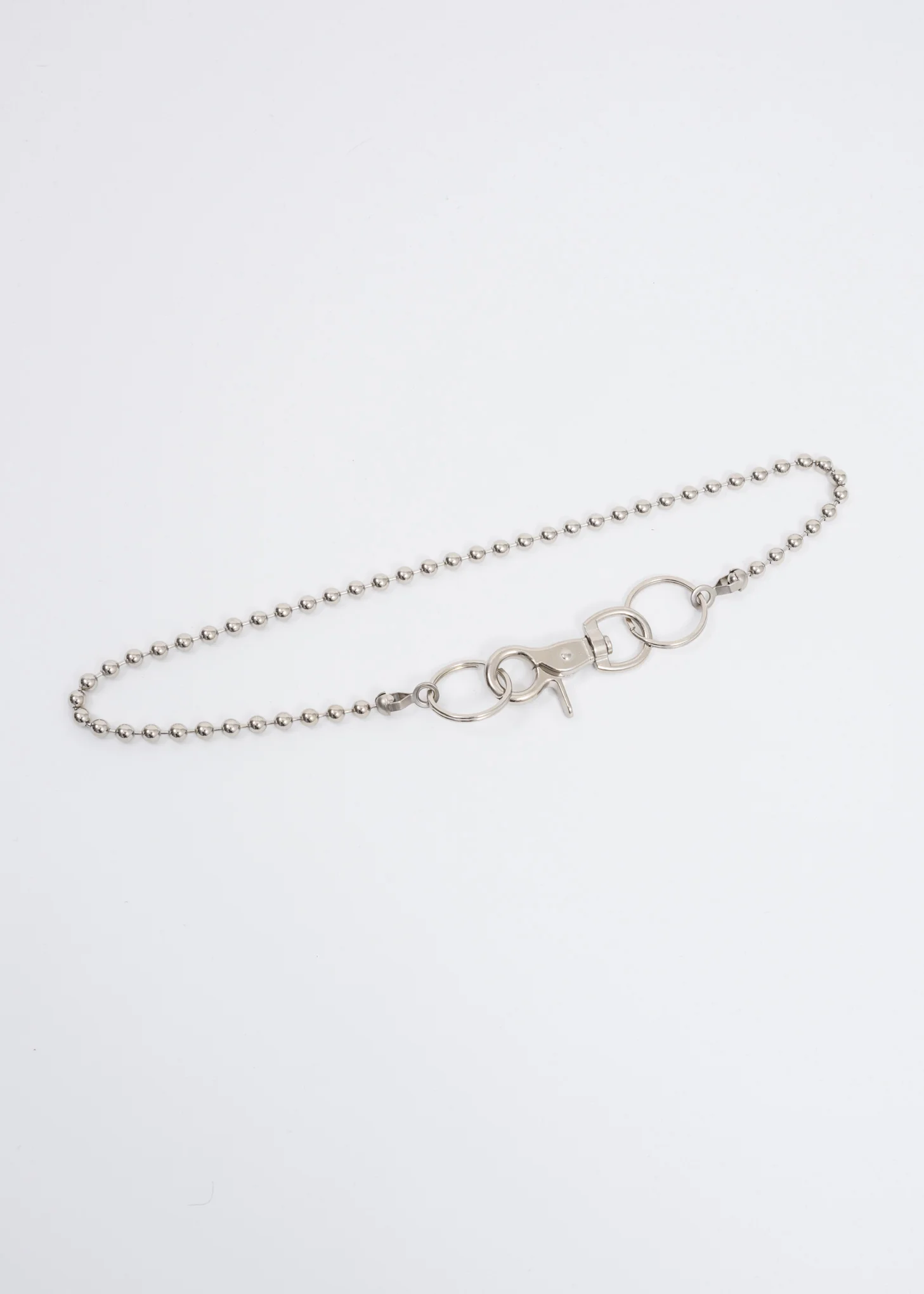 Steel Small Beaded Wallet Chain - Image 3