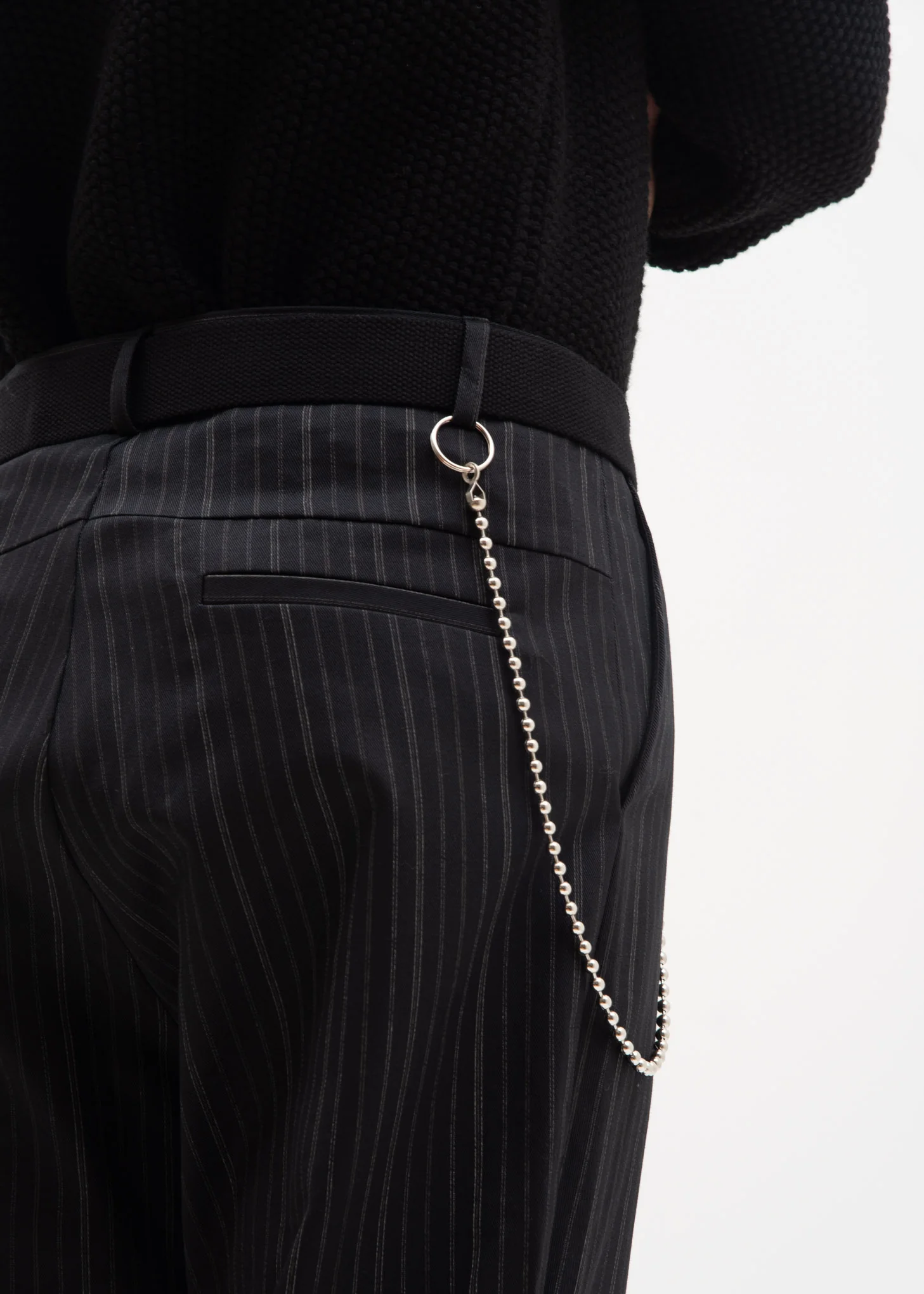 Stripe Trouser w/ Chain - Image 3