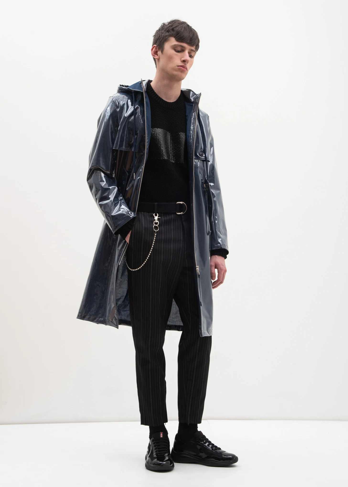 Stripe Trouser w/ Chain - Image 6