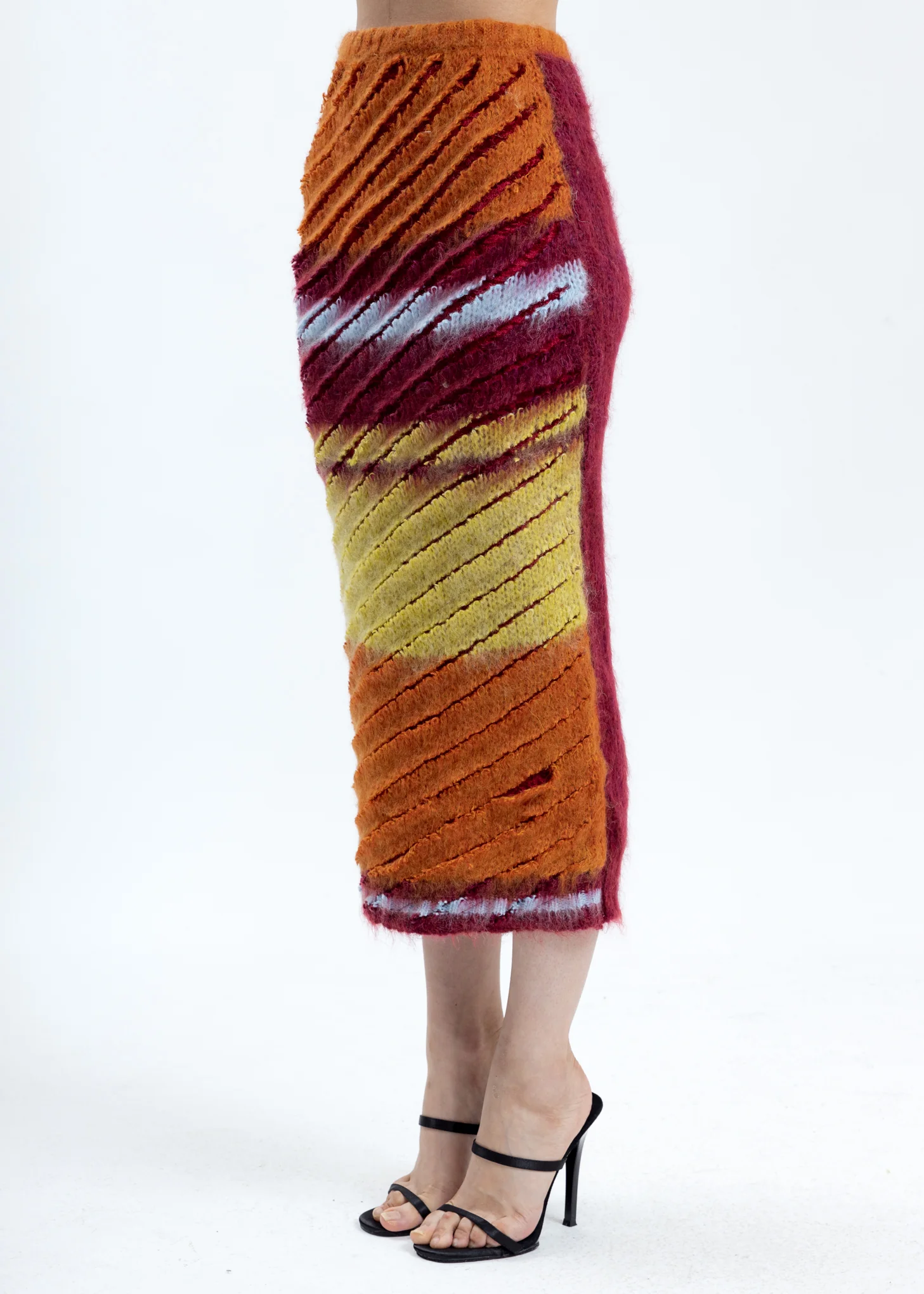Striped Loop Knit Skirt - Image 2