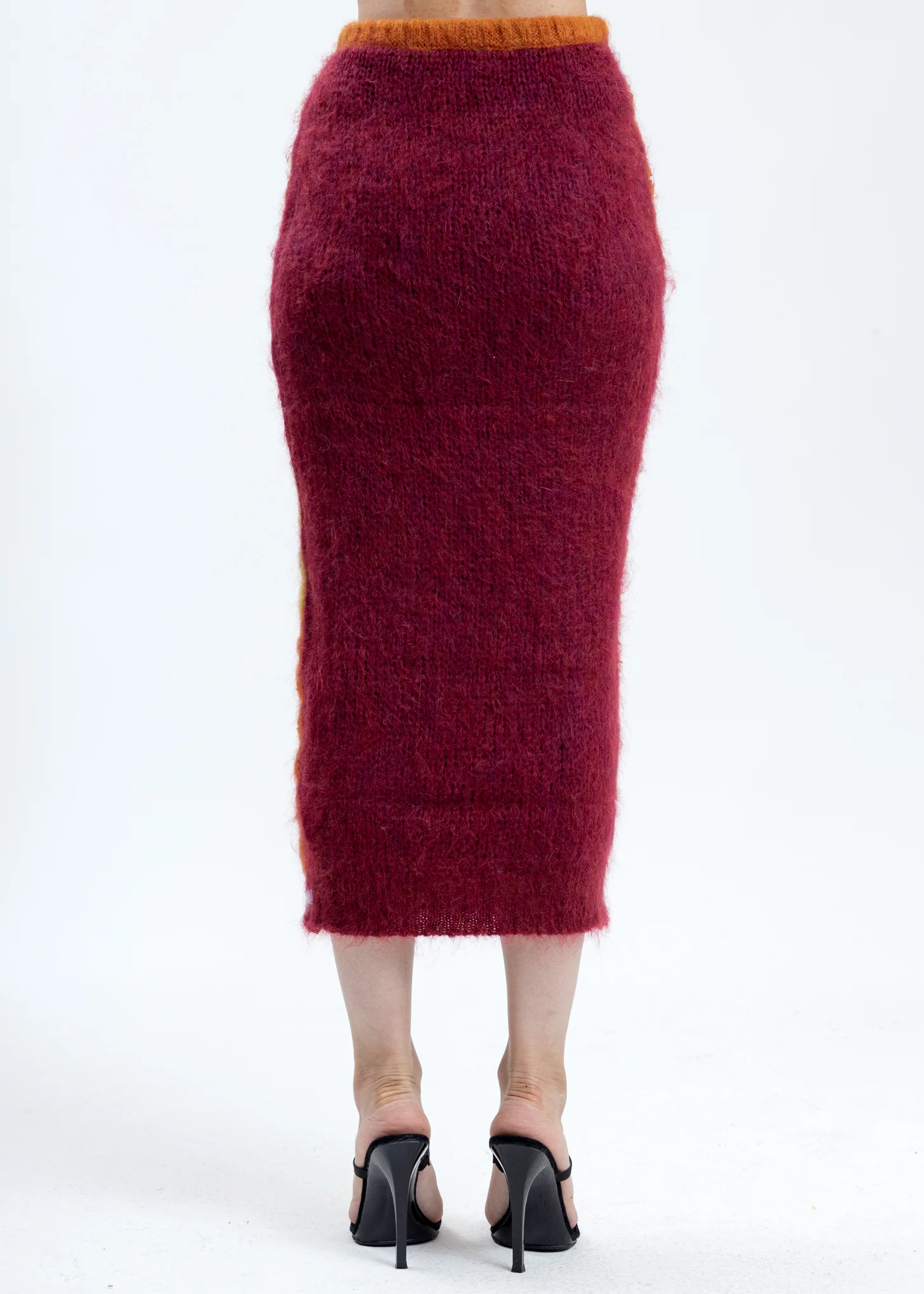 Striped Loop Knit Skirt - Image 4