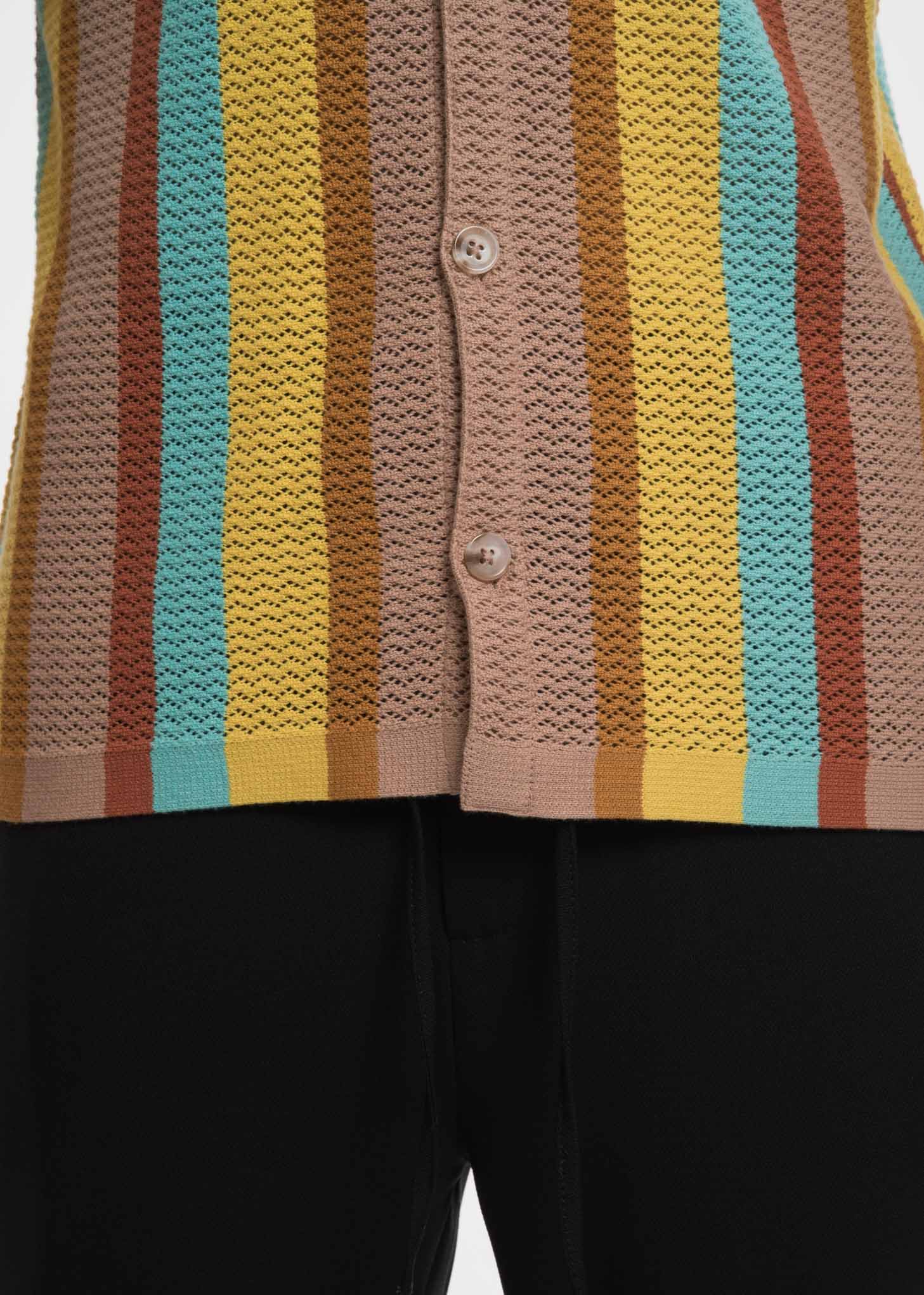 Stripes Wes Knitted Shirt - Image 4