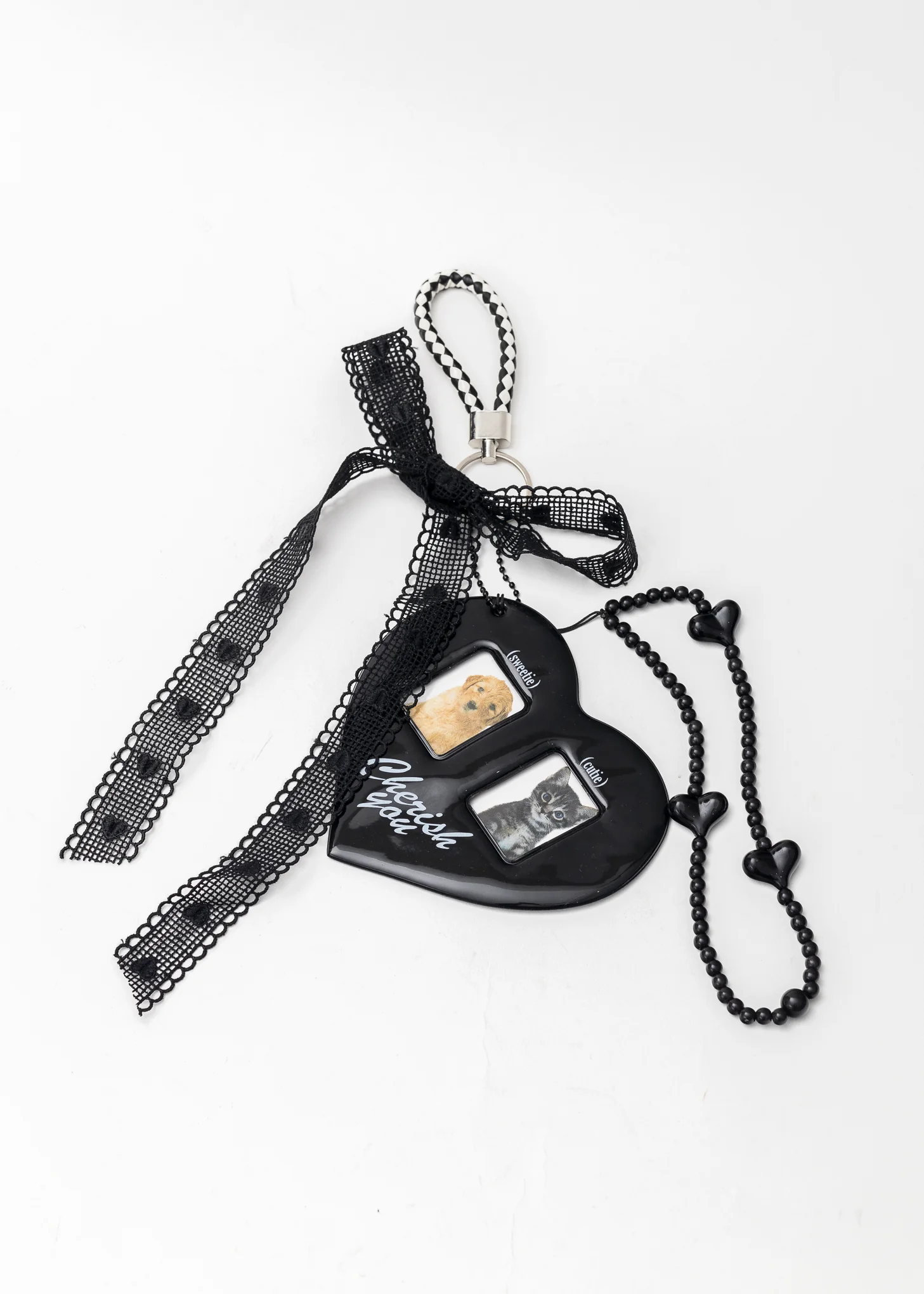 Sweeties and Cuties Heart Photo Keyring - Image 9