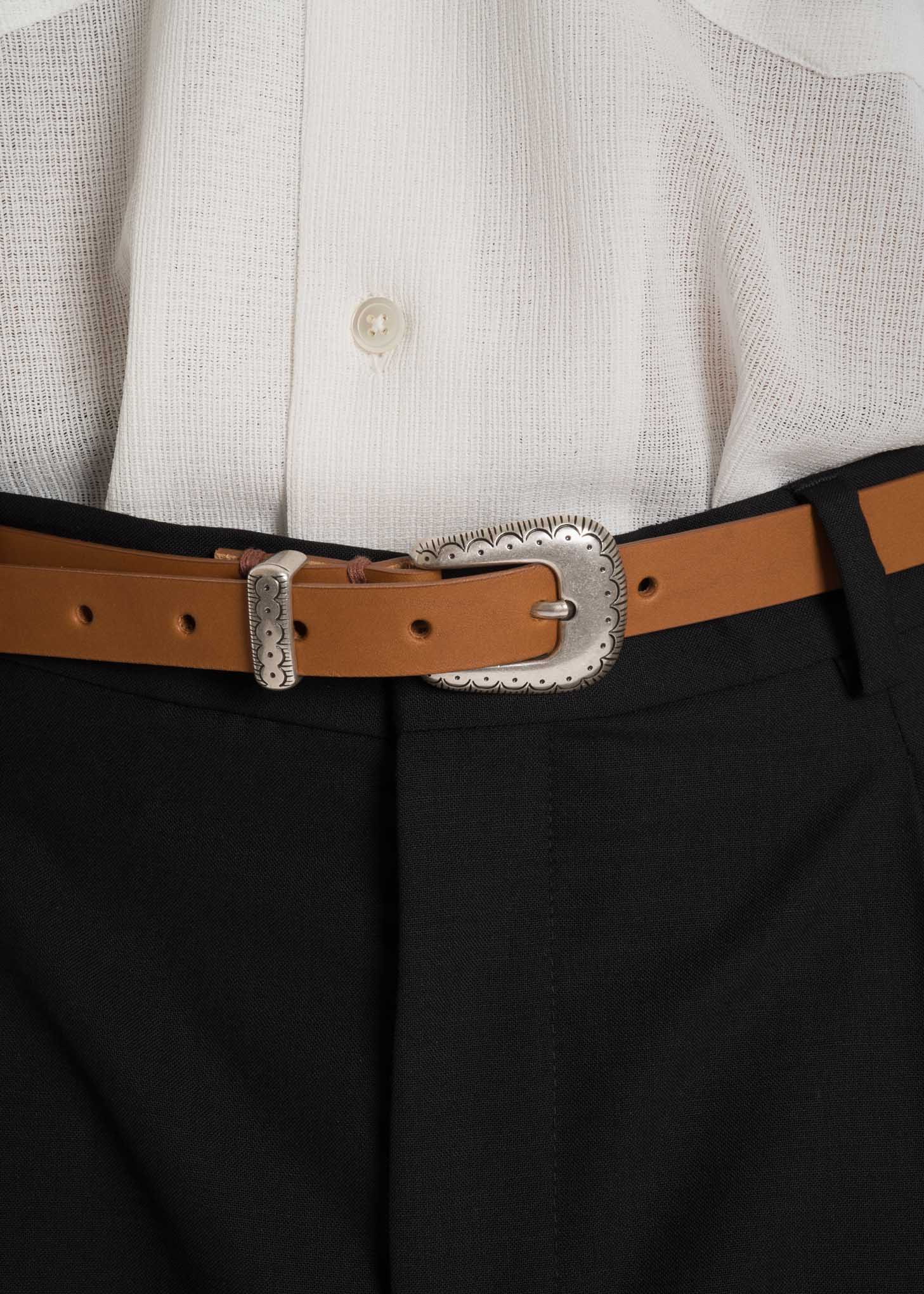 Tan Glock Western Leather Belt - Image 3