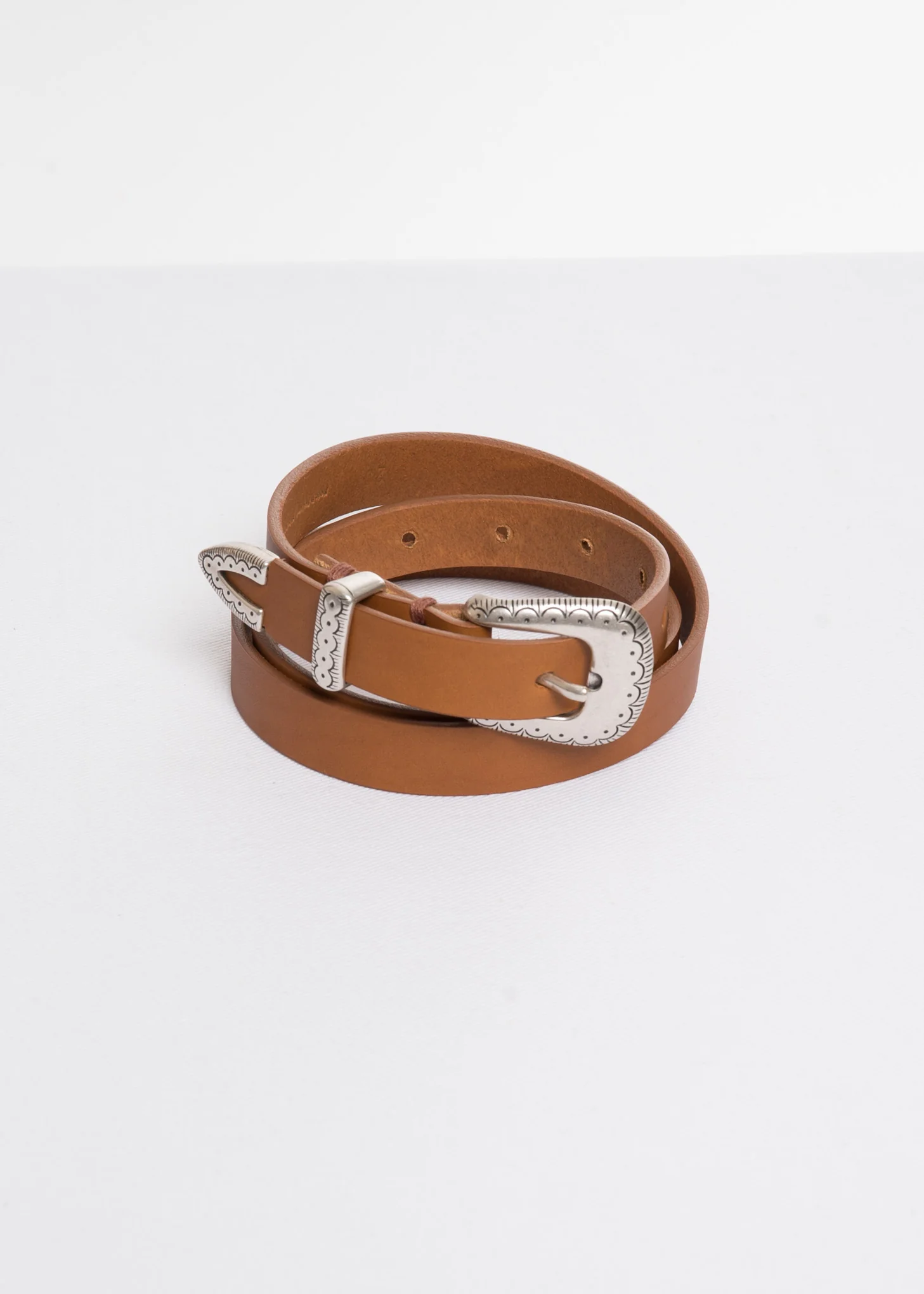 Tan Glock Western Leather Belt - Image 7