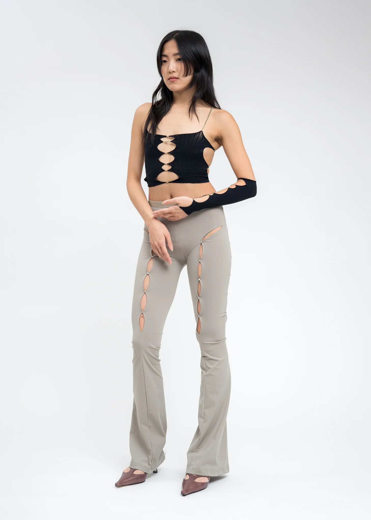 Taupe Lounge Pants - Image 9