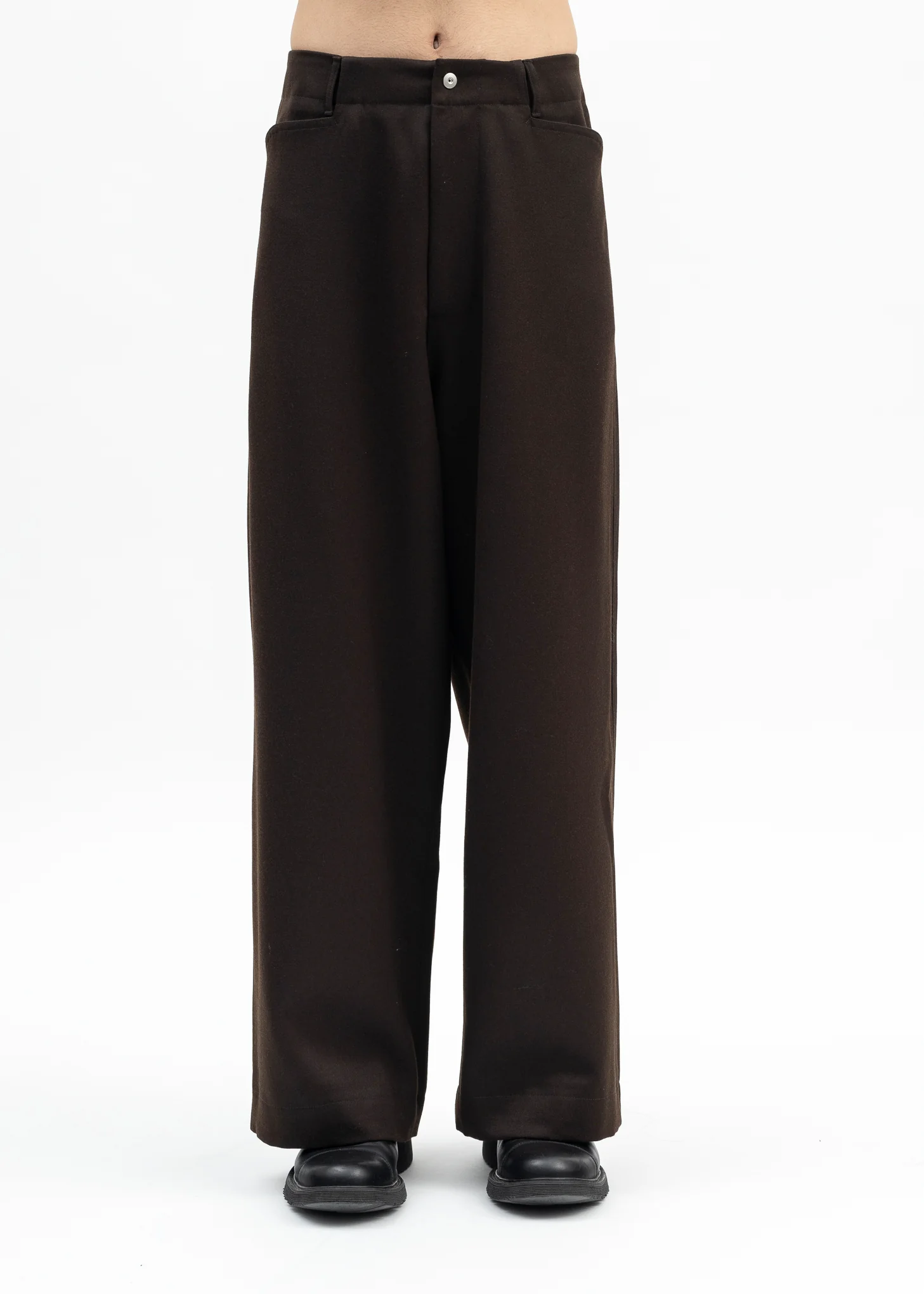 TOBACCO HEAVY TUXEDO TROTTI BAGGY TROUSERS