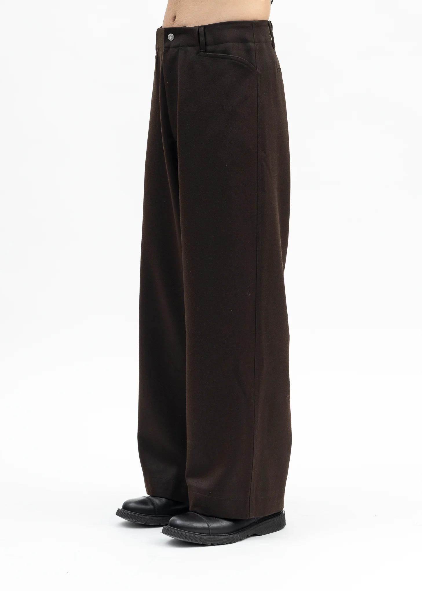 TOBACCO HEAVY TUXEDO TROTTI BAGGY TROUSERS - Image 2
