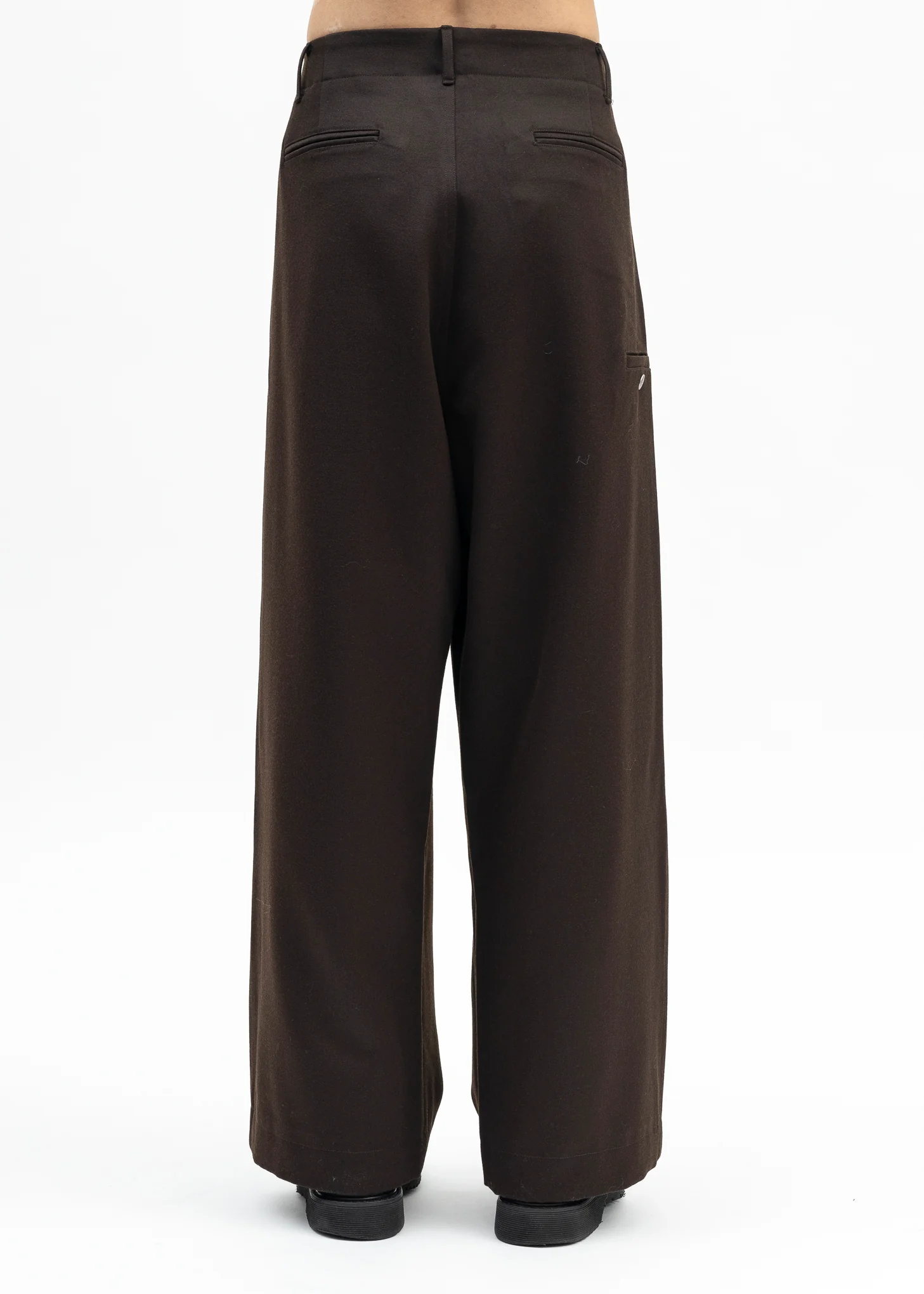 TOBACCO HEAVY TUXEDO TROTTI BAGGY TROUSERS - Image 3