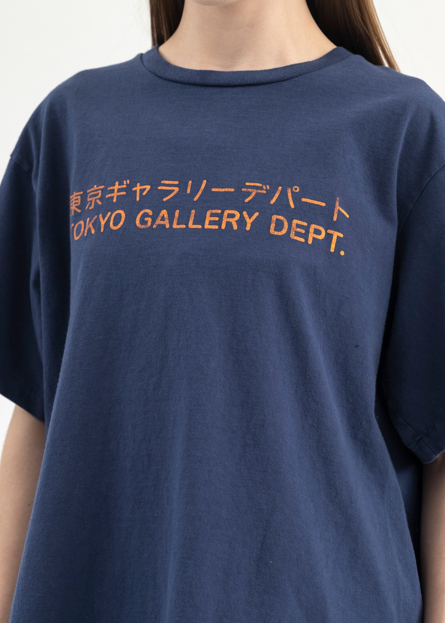 Tokyo Navy Blue Orange Tee - Image 4