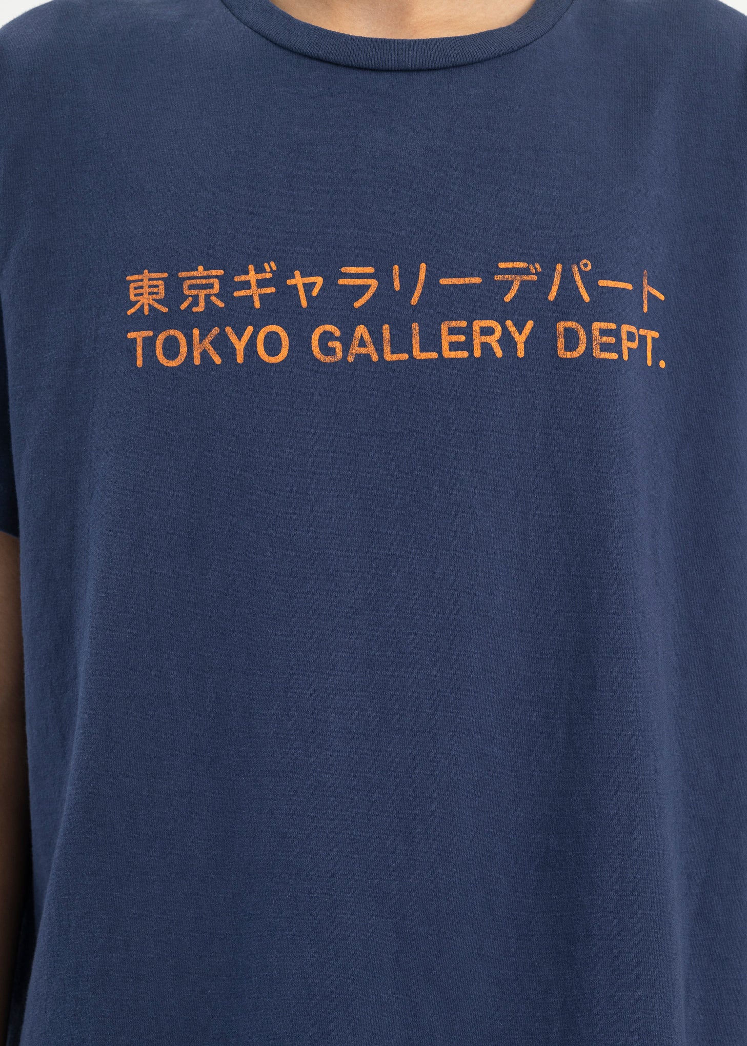 Tokyo Navy Blue Orange Tee - Image 4