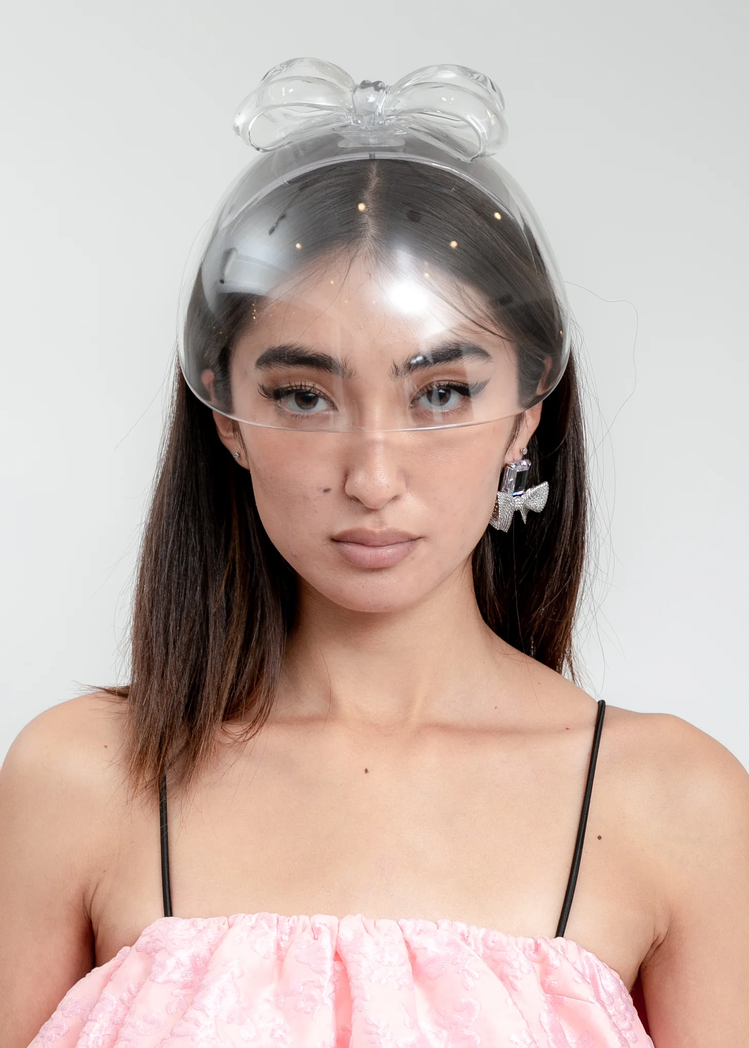 Transparent Bow Headband Mask - Image 2